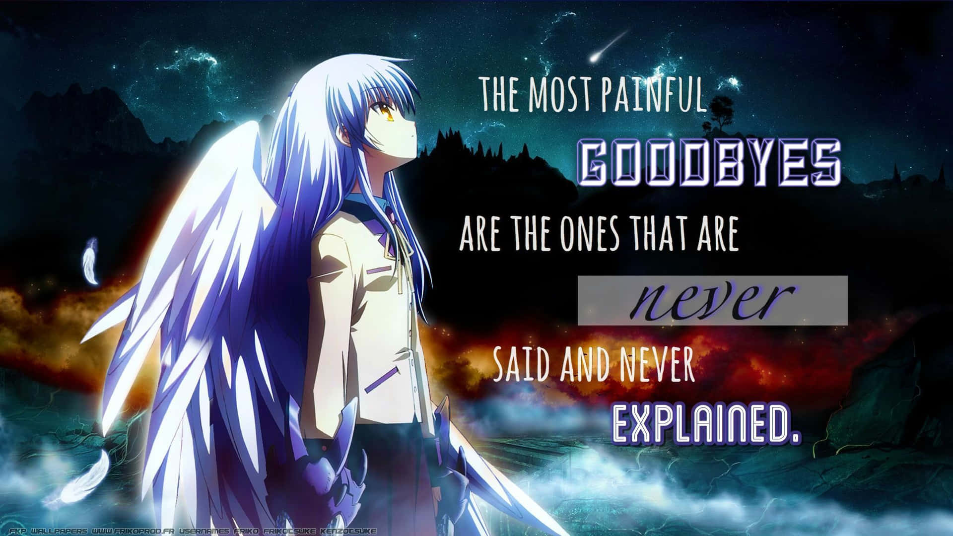 The Most Thankful Goodbyes Are The Ones That Never Background