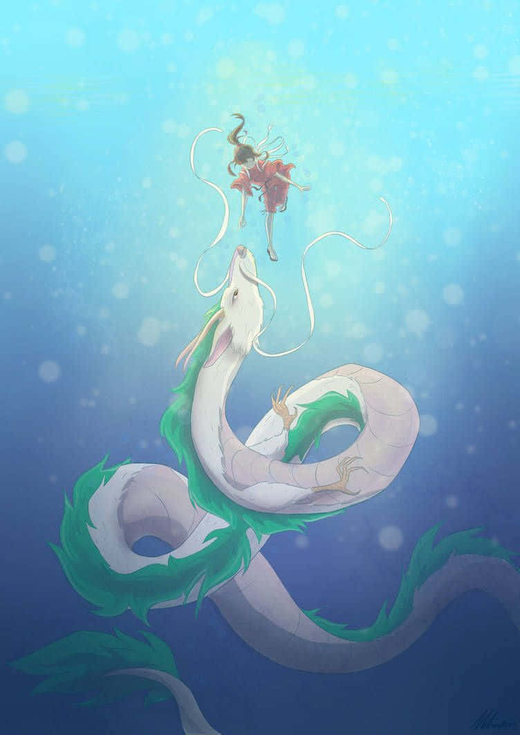 The Mysterious Haku From Spirited Away Background
