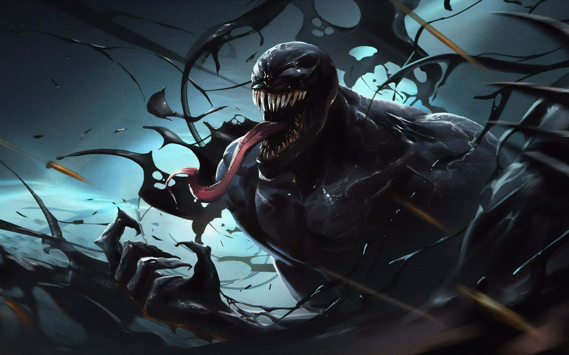 The Mysterious Venom Abstract Background