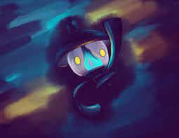The Mystical Pokemon Lampent Guiding Through Darkness Background