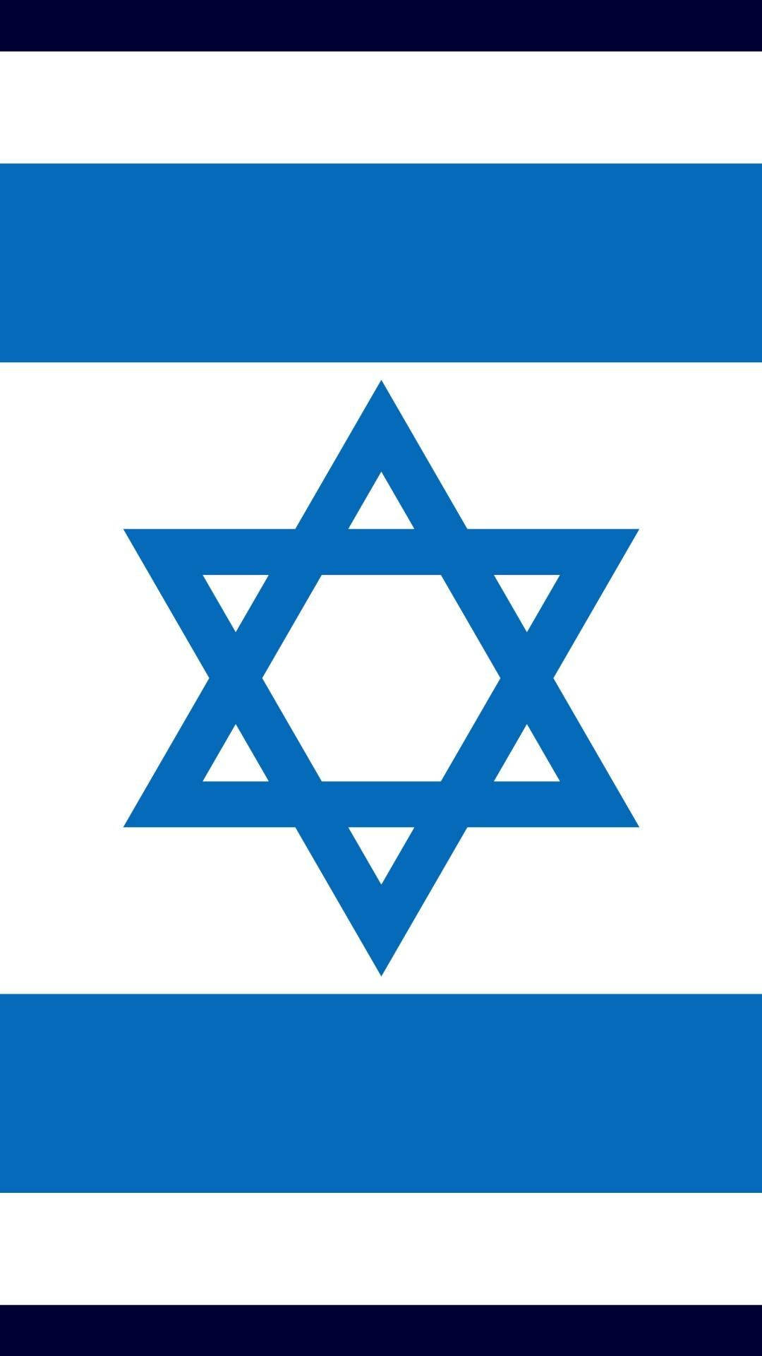 The National Flag Of Israel Displaying The Star Of David Background