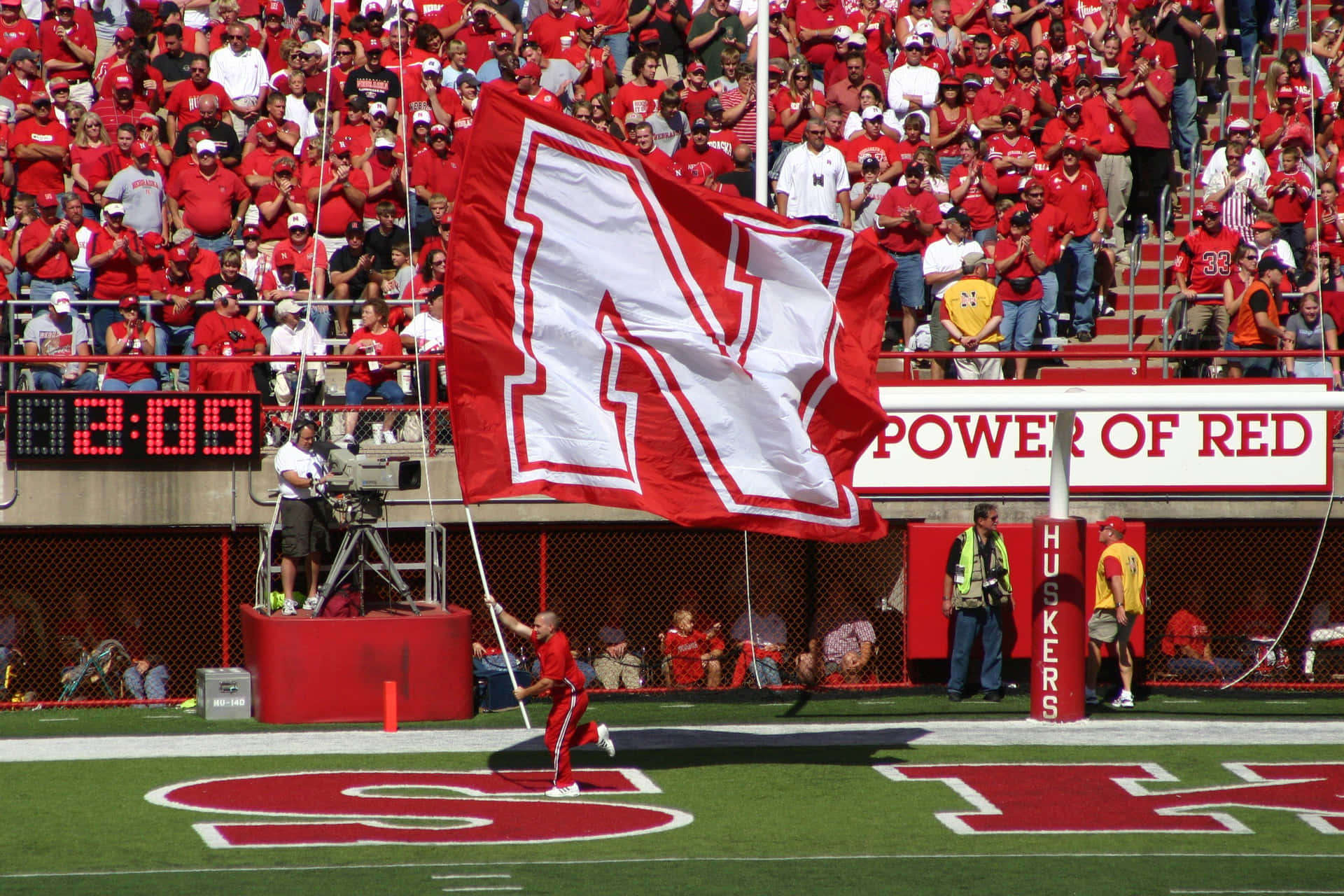 The Nebraska Cornhuskers Bring The Heat To Memorial Stadium Background