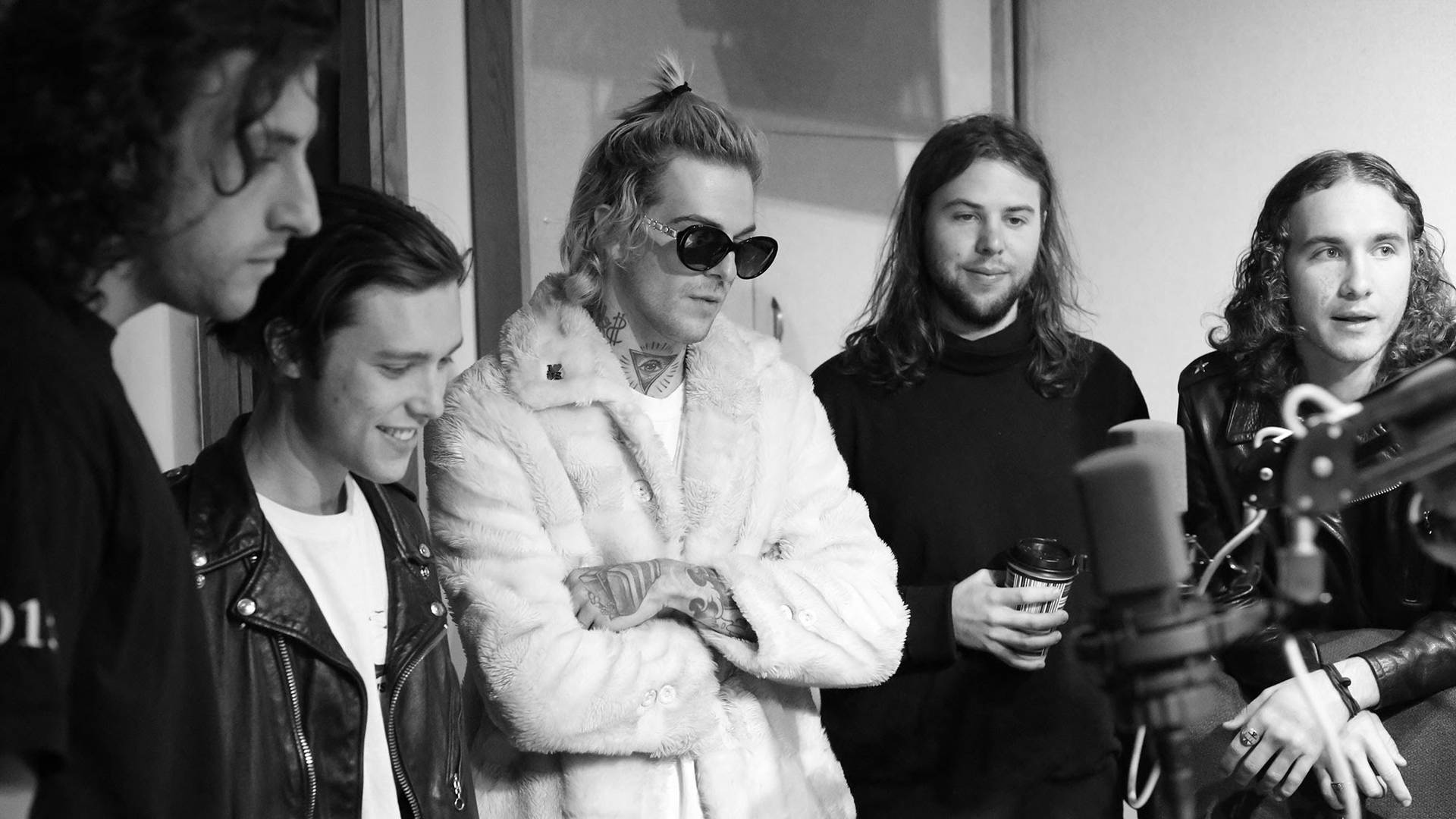 The Neighbourhood In A Recording Studio Background