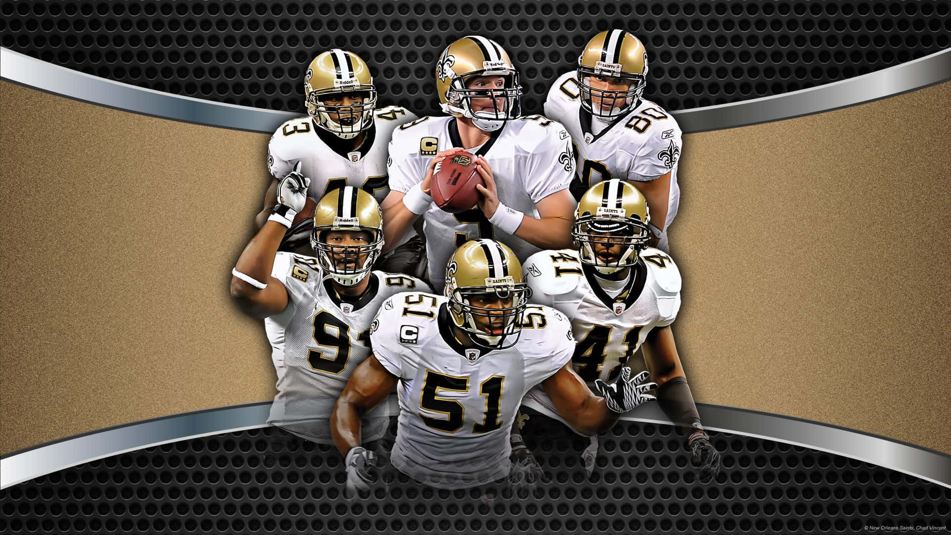 The New Orleans Saints Spread The Spirit Of Victory Background