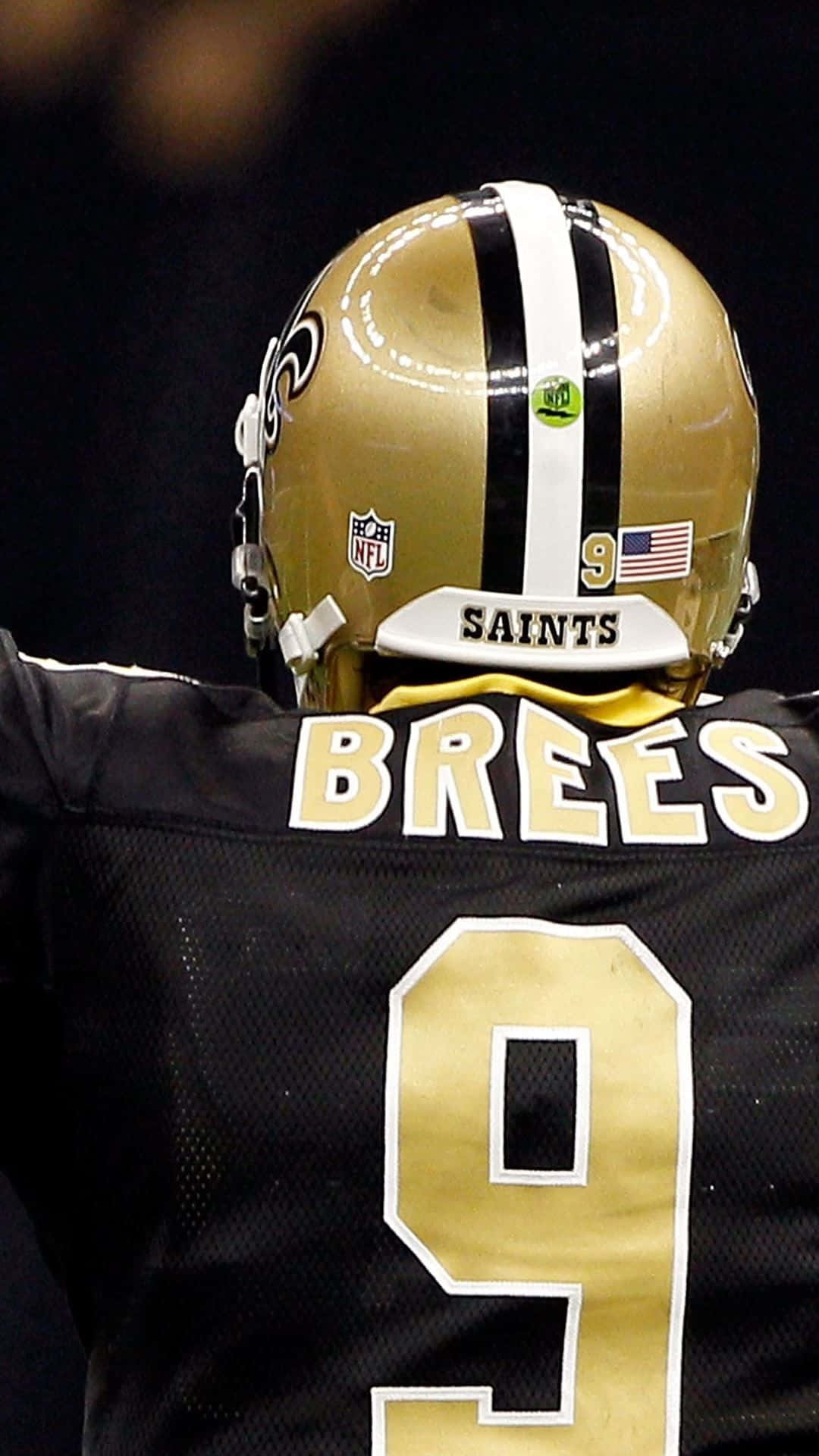 The New Orleans Saints Take The Field Background
