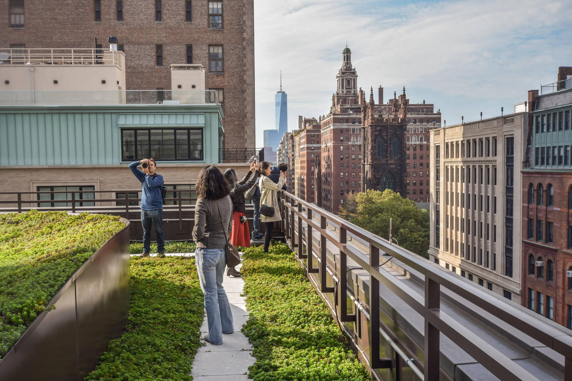 The New School University Center Green Roof Background