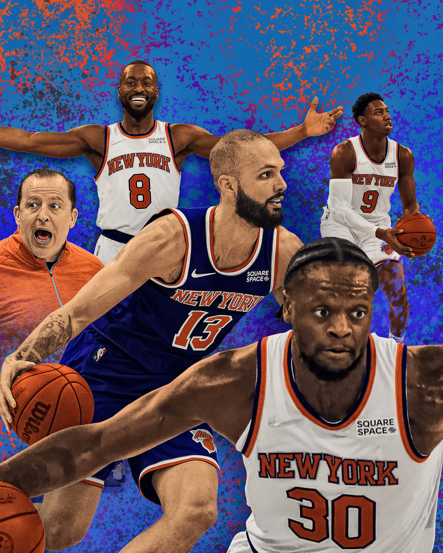 The New York Knicks Stay In Playoff Contention Background