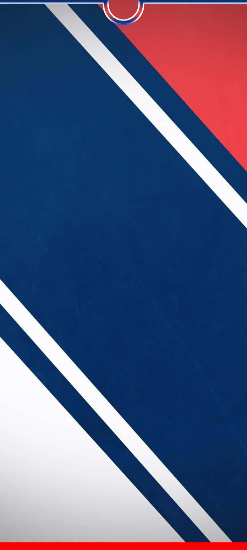 The New York Rangers Logo Is Shown On A Blue And Red Background Background
