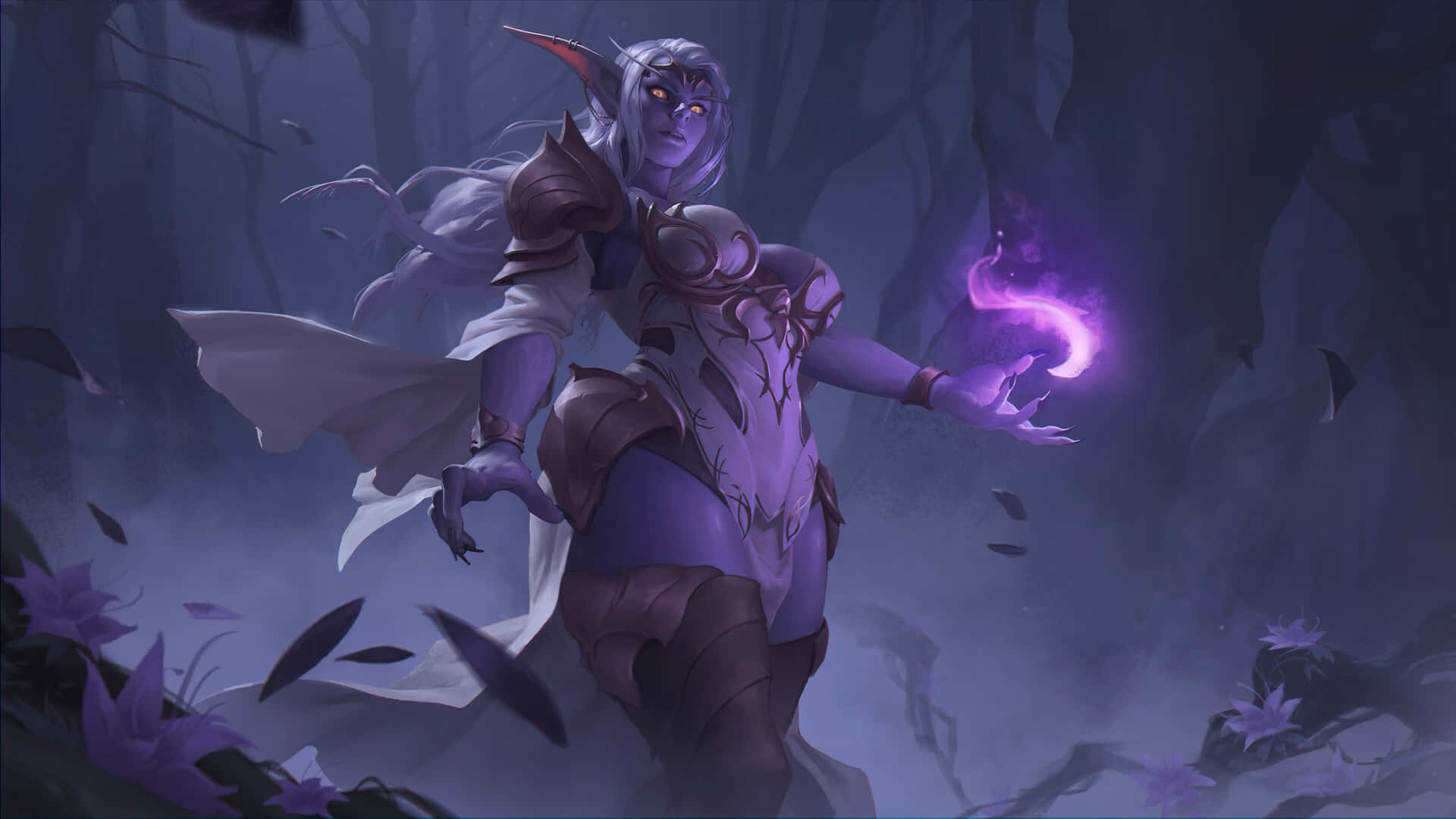 The Night Elf Azralith Wow 4k Background