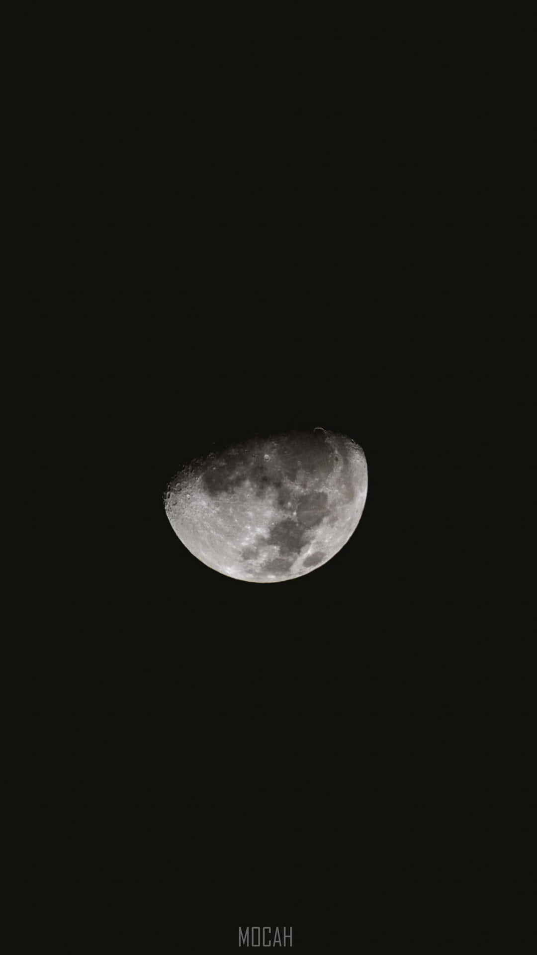 The Night Sky Is Illuminated By An Adorably Cute Moon Background