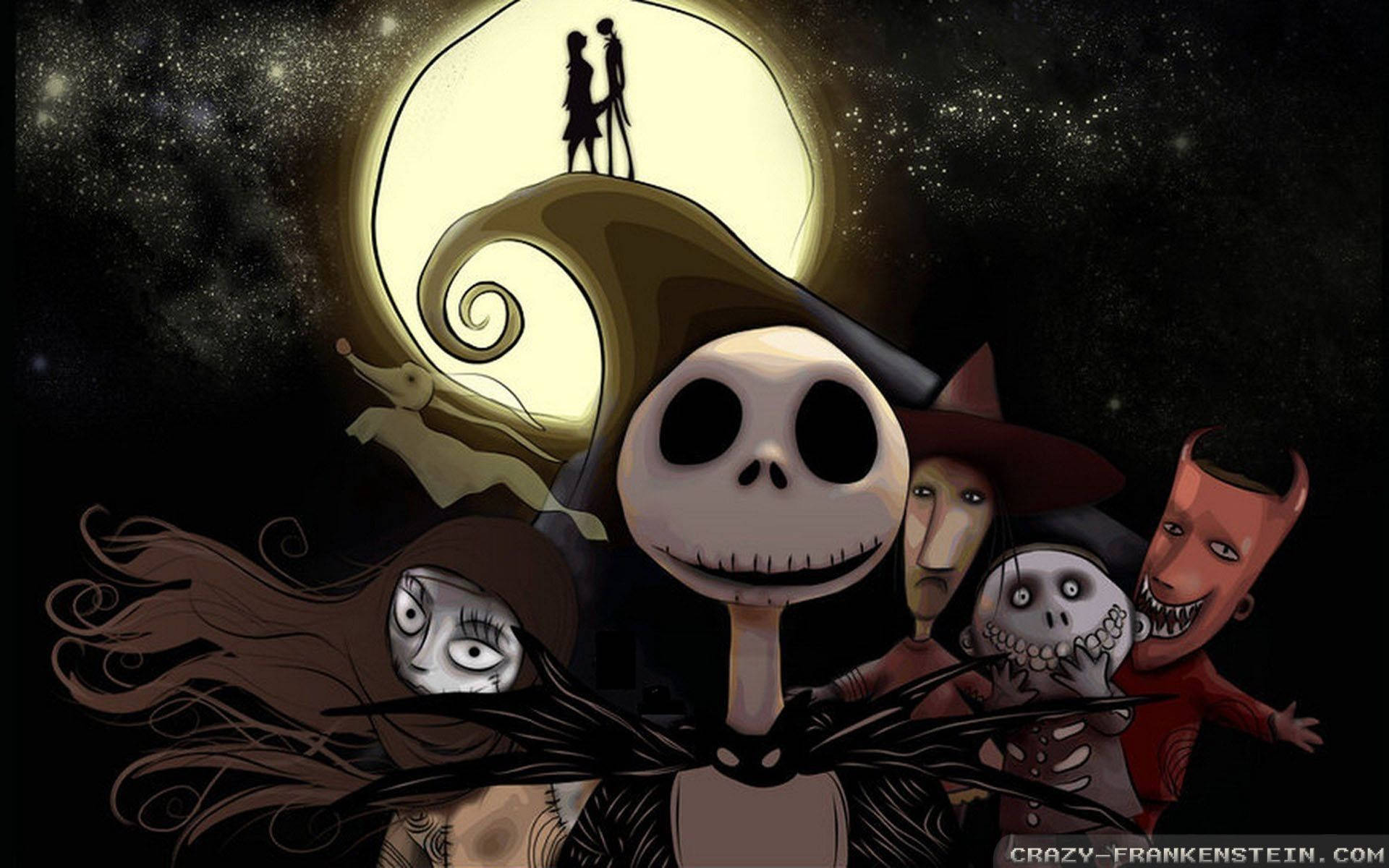 The Nightmare Before Christmas Cartoon Art Background