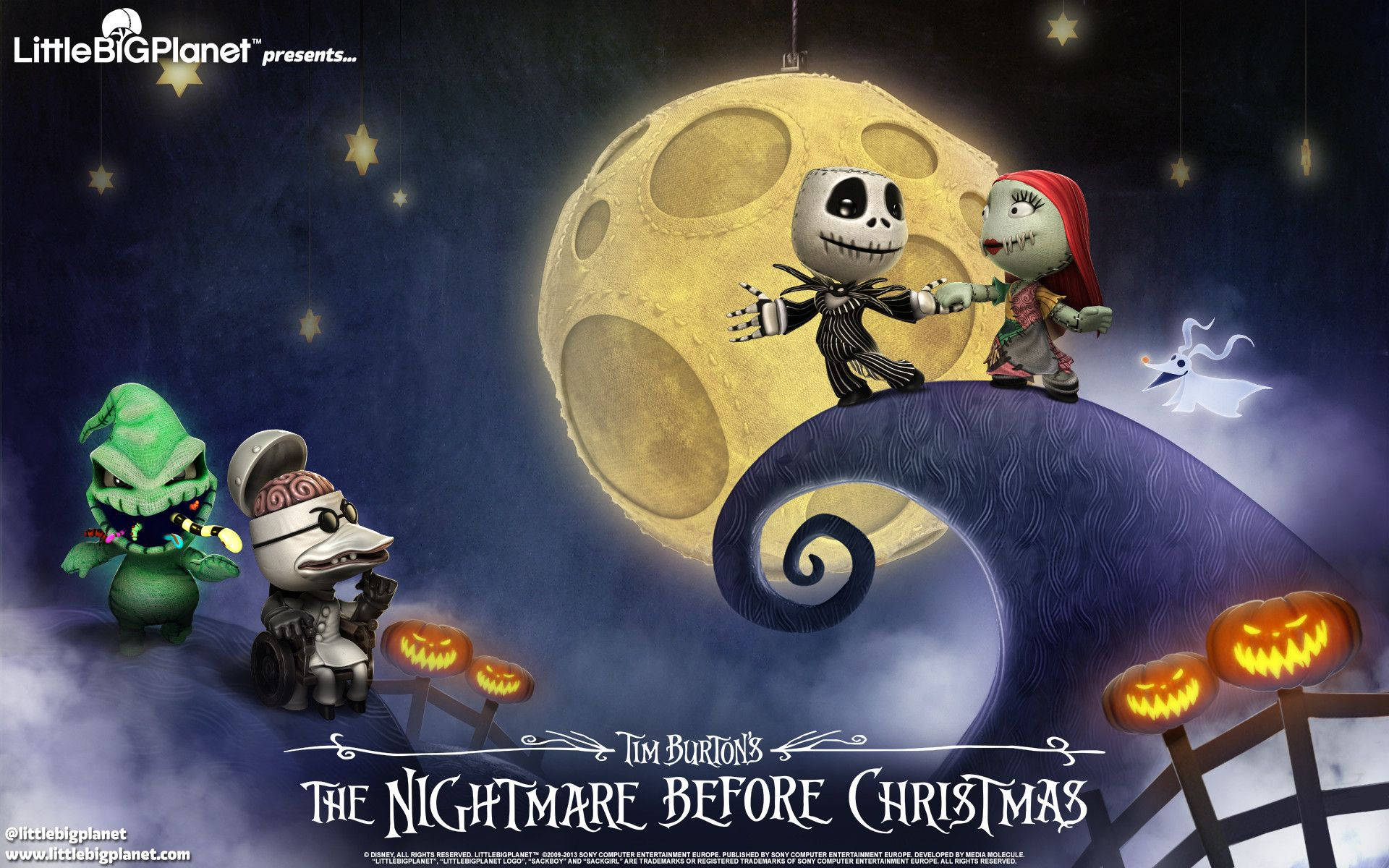 The Nightmare Before Christmas Chibi Characters Background