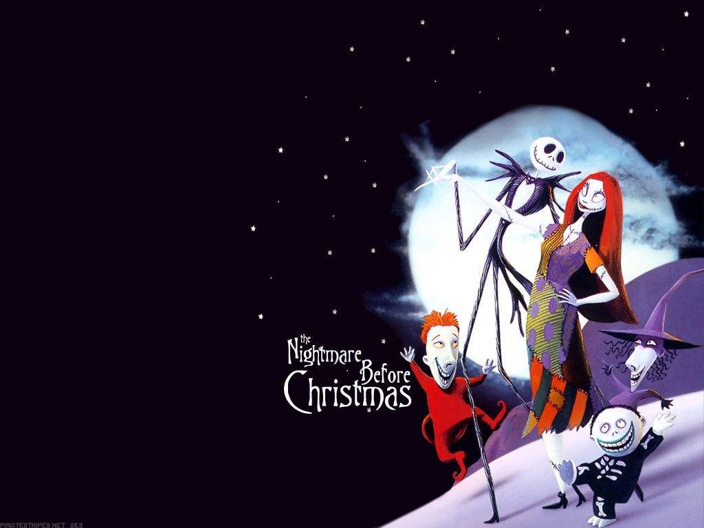 The Nightmare Before Christmas Colored Graphics Background