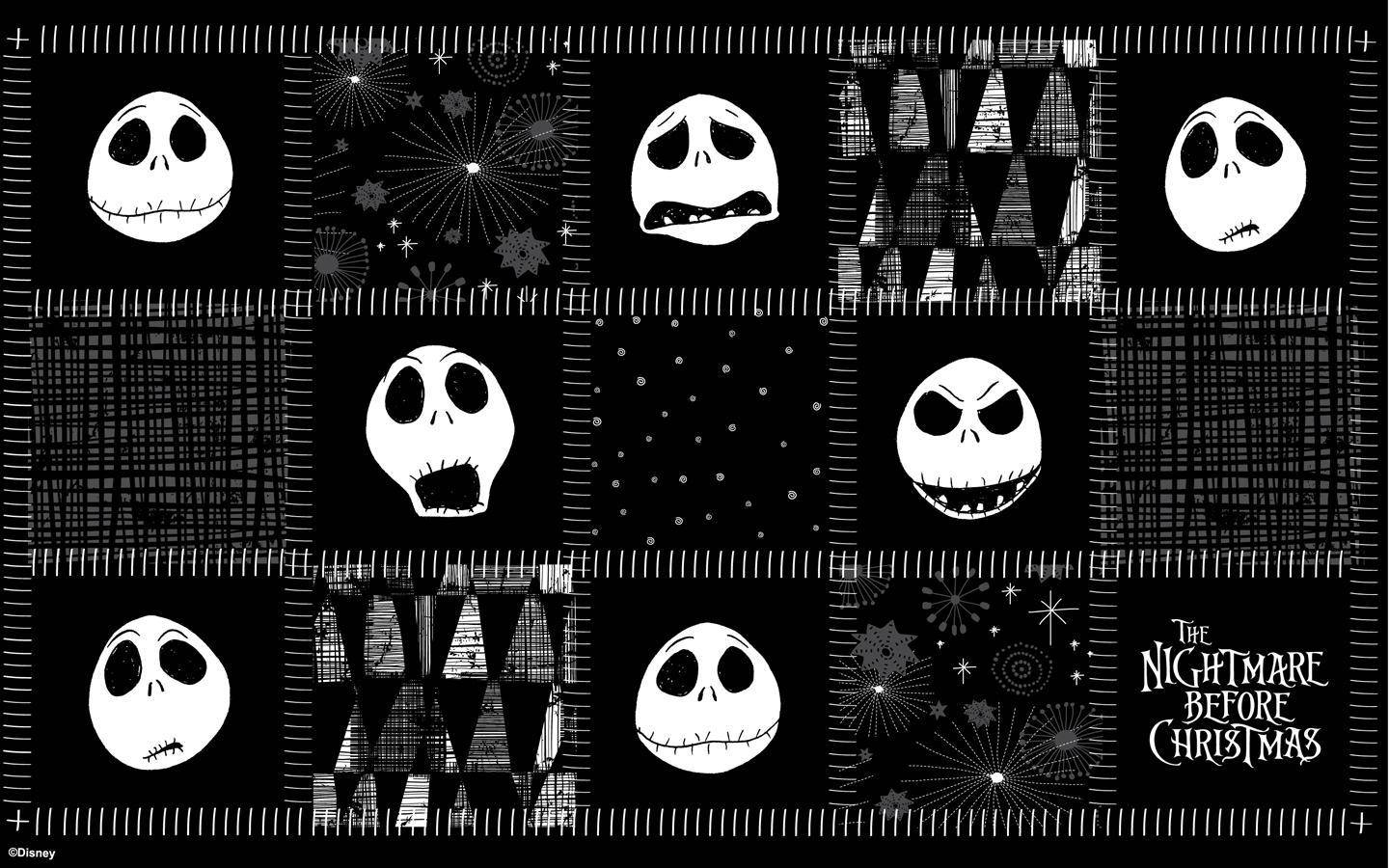 The Nightmare Before Christmas Faces Of Jack Background