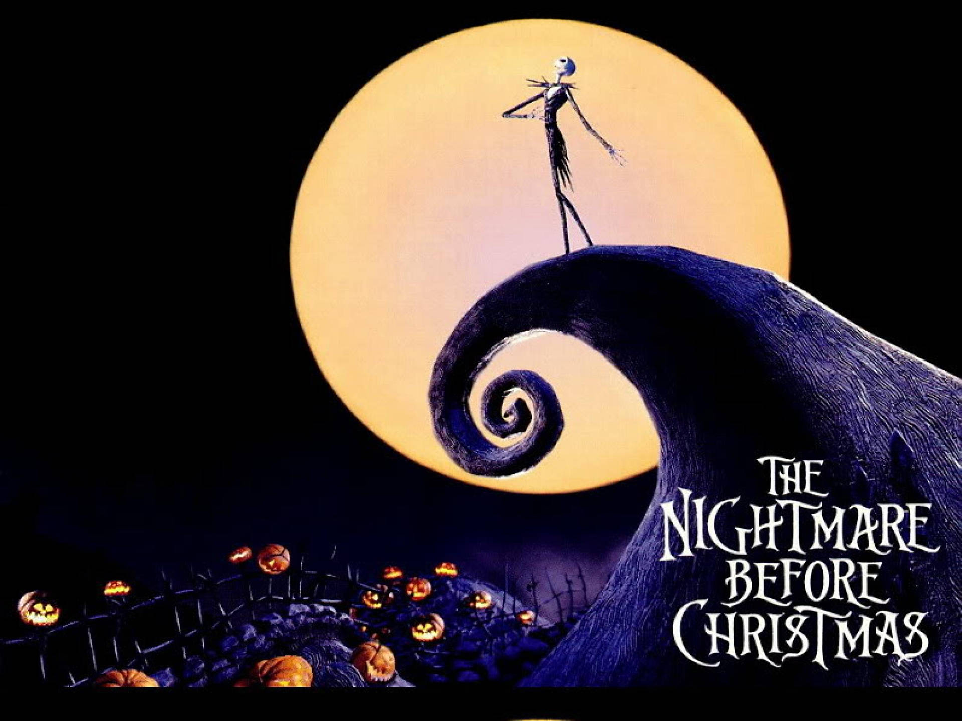 The Nightmare Before Christmas Film Poster Background