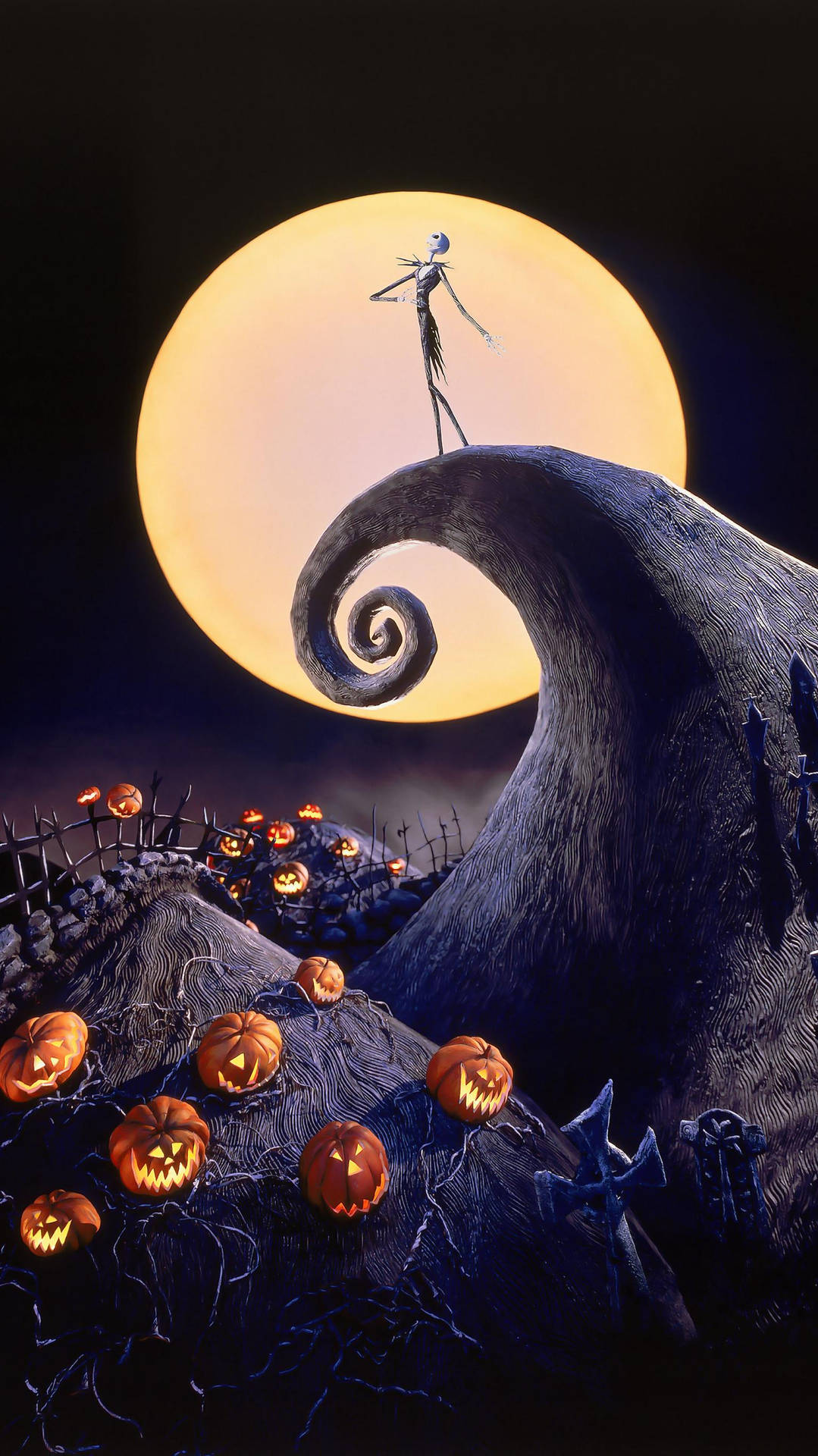 The Nightmare Before Christmas Iconic Scene Background