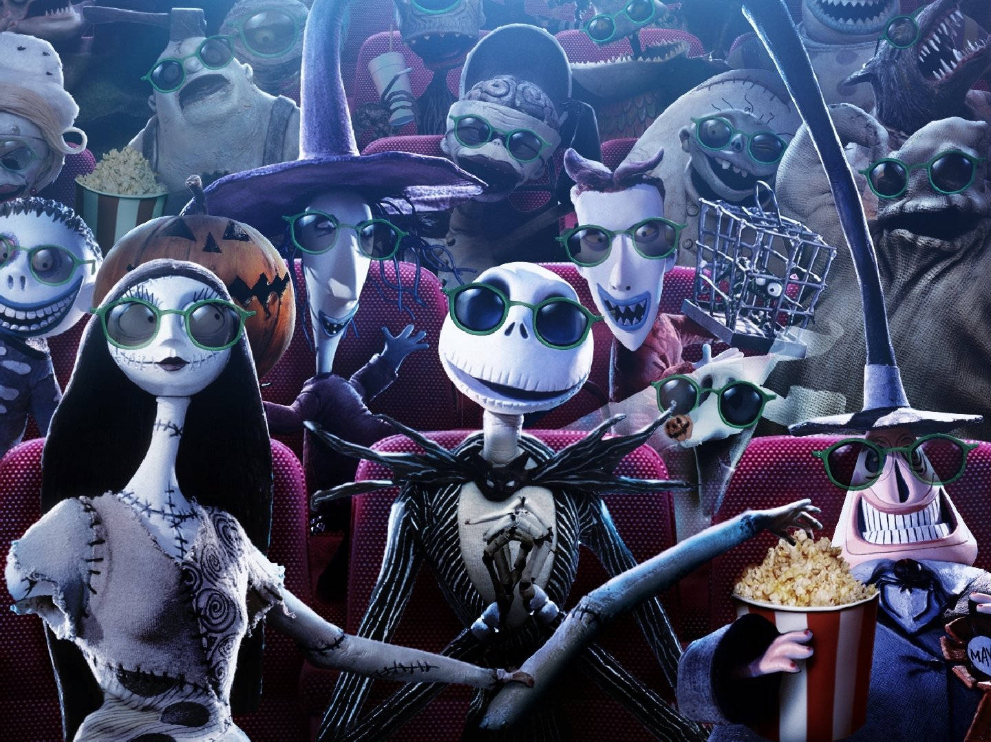 The Nightmare Before Christmas In The Movies Background