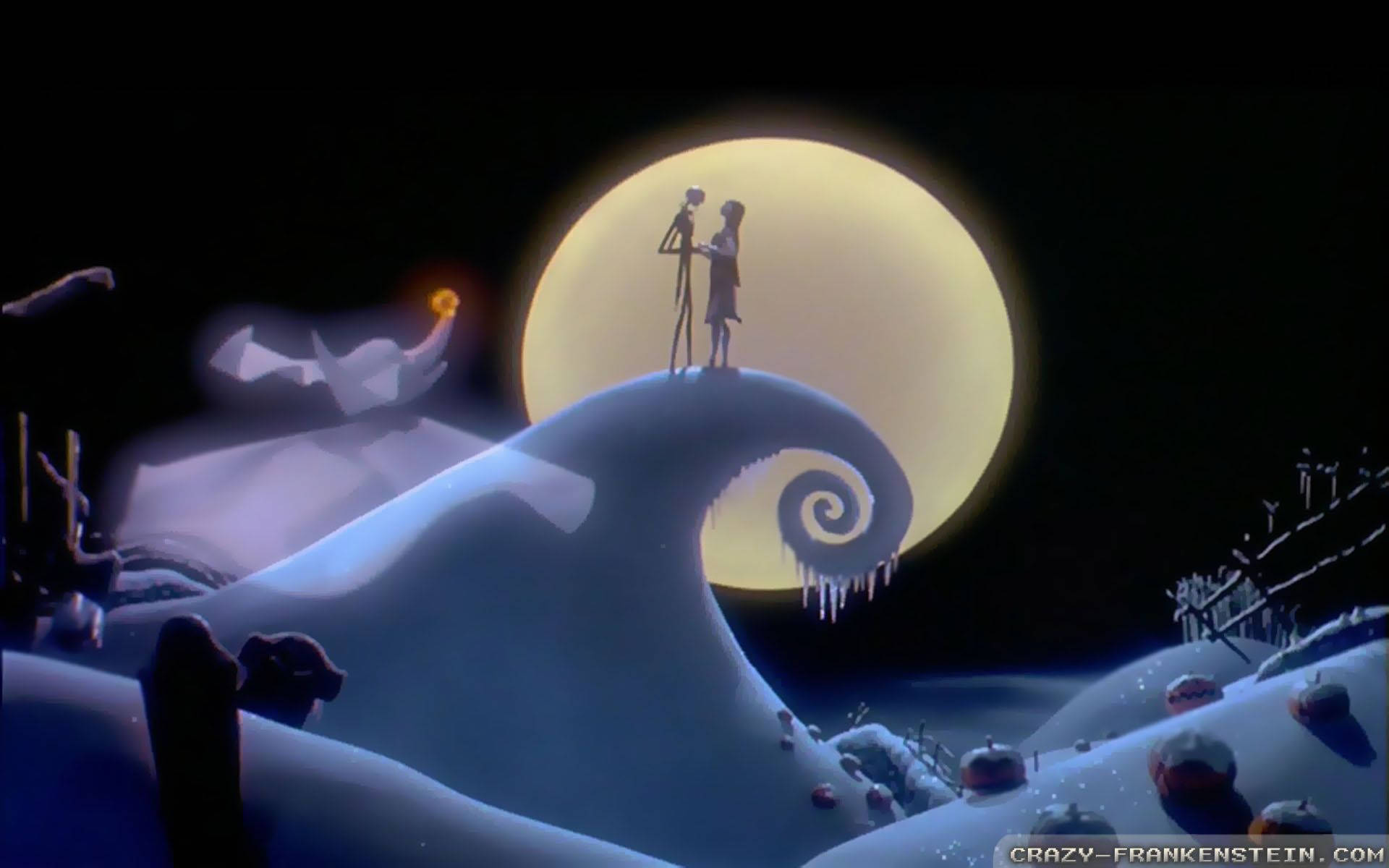 The Nightmare Before Christmas Sally And Jack Background