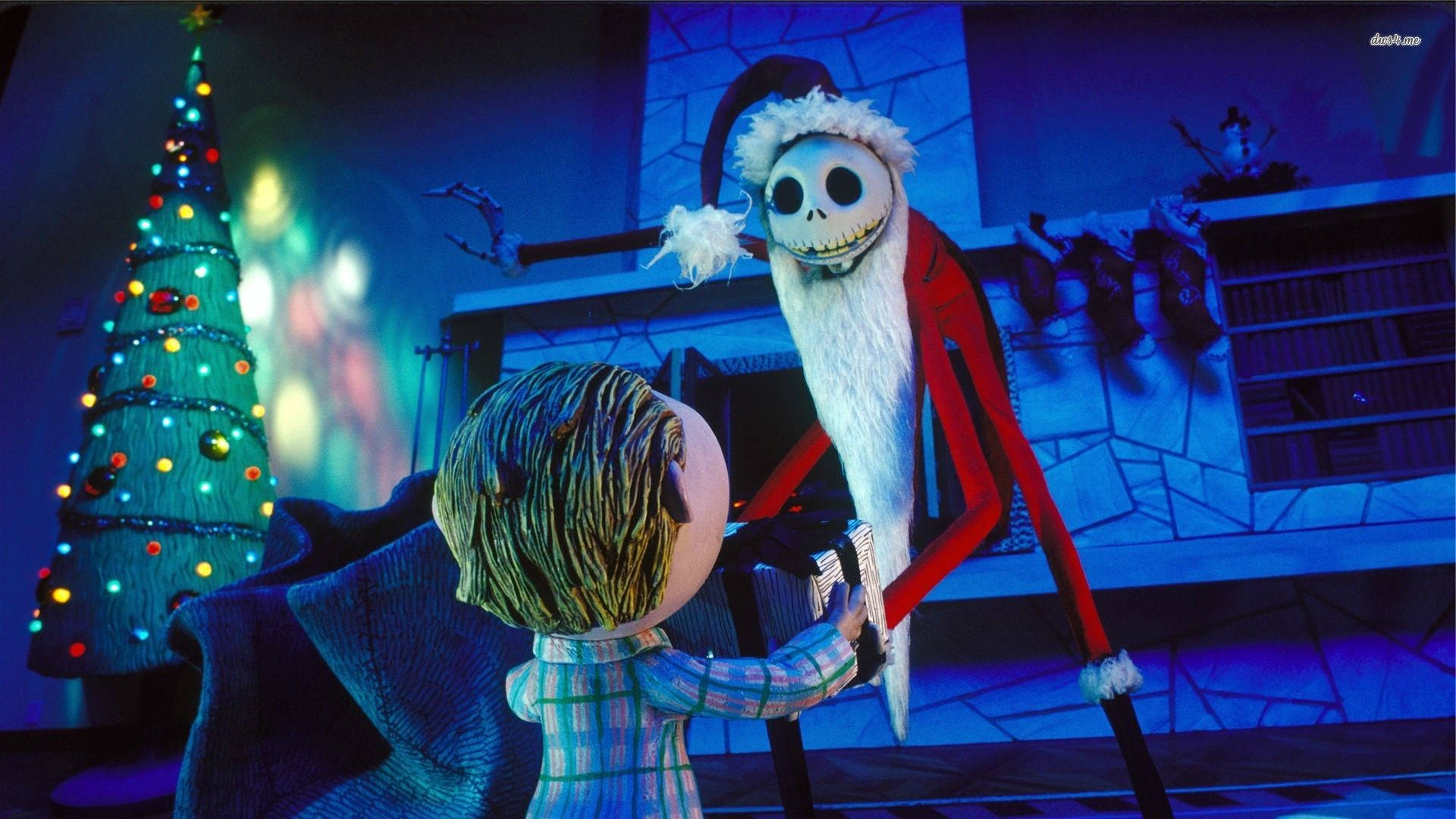 The Nightmare Before Christmas Santa Jack Background