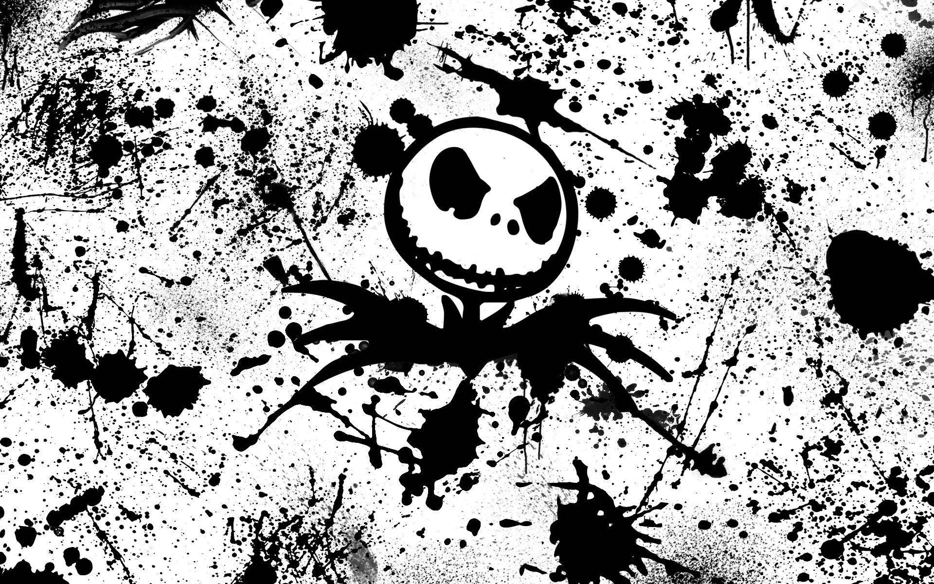 The Nightmare Before Christmas Skeleton Splash Art Background