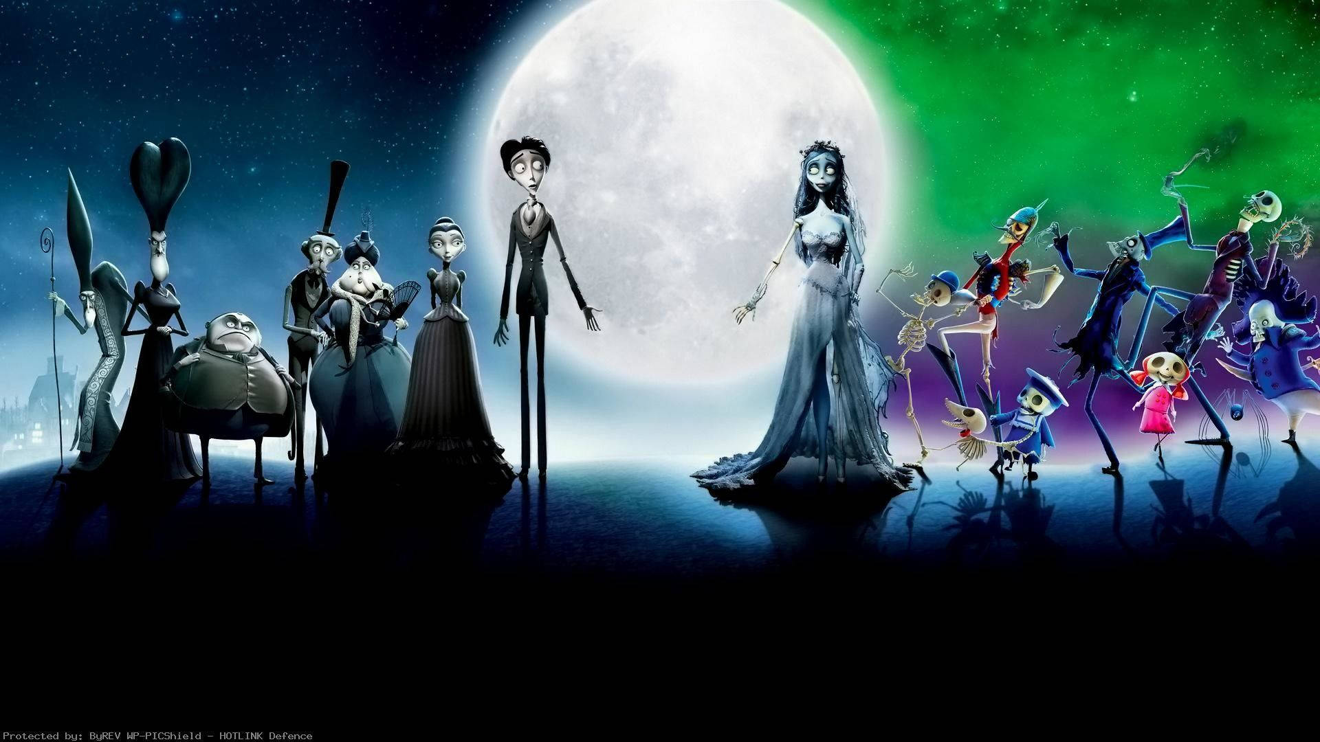 The Nightmare Before Christmas X Corpse Bride Background