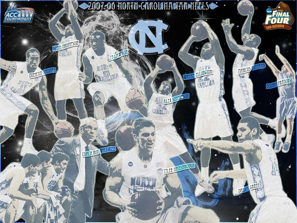 The North Carolina Tar Heels March Into Victory Background