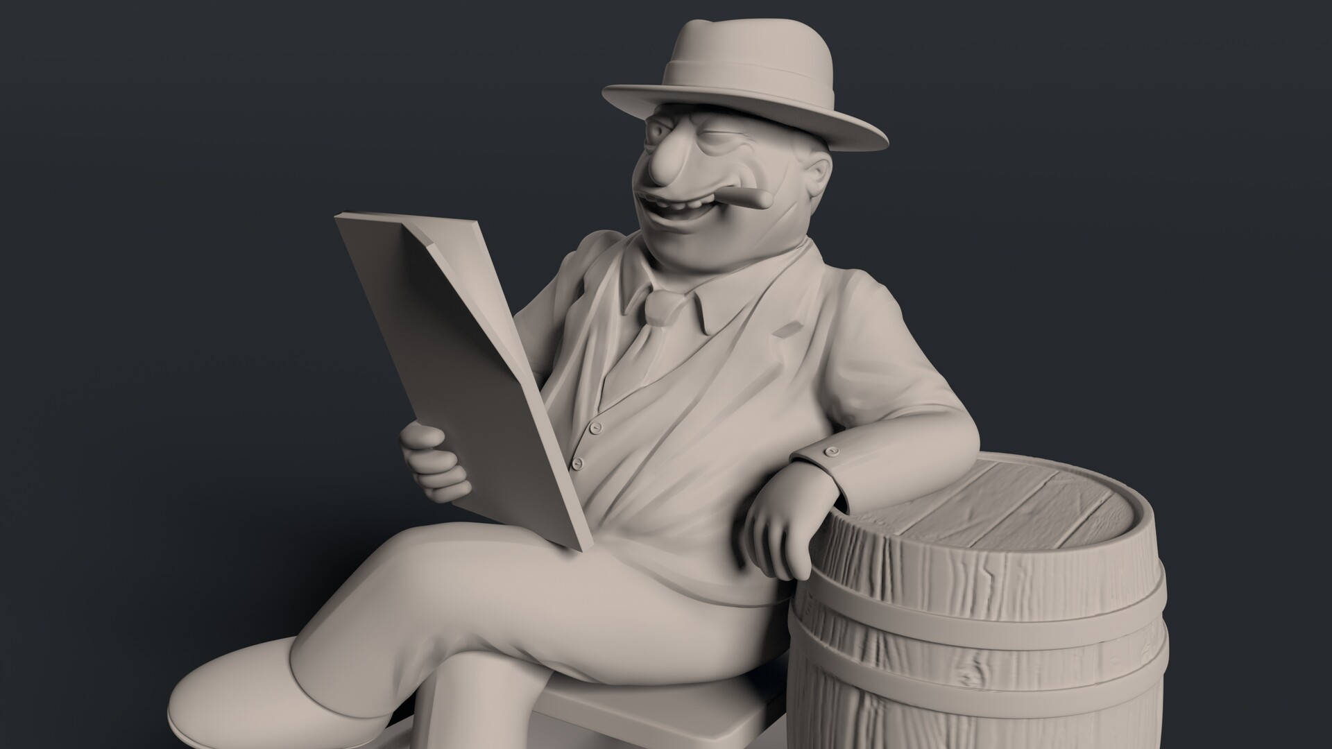 The Notorious Al Capone 3d Model Background
