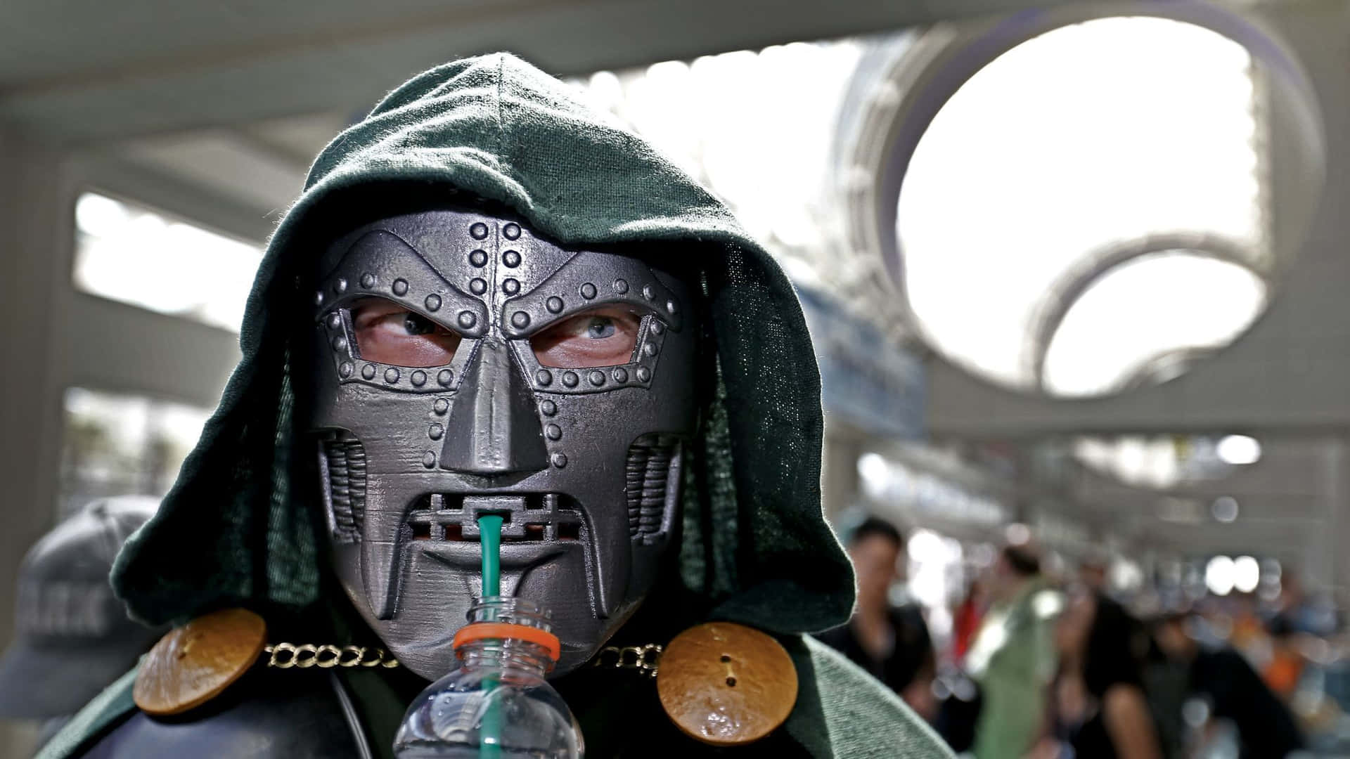 The Notorious Dr. Doom Plotting A Sinister Plan Background
