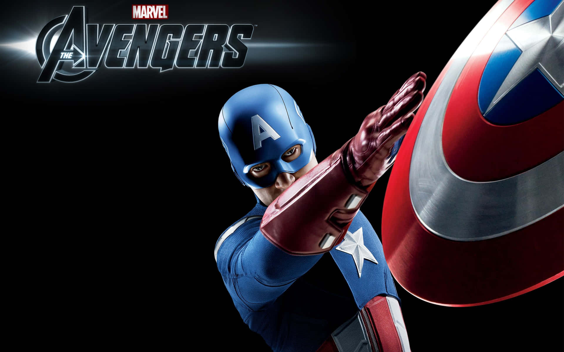 The Official Captain America Logo Background