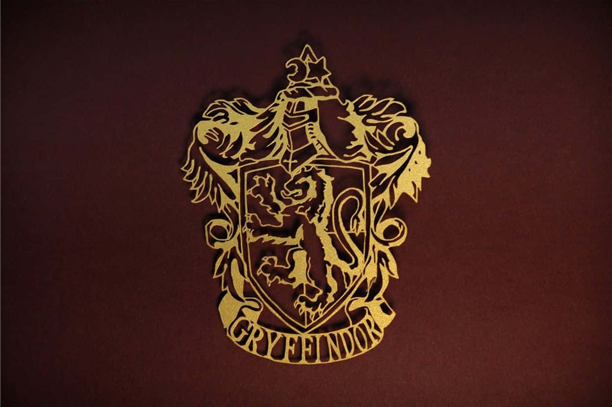 The Official Flag Of The Hogwarts House Of Gryffindor Background
