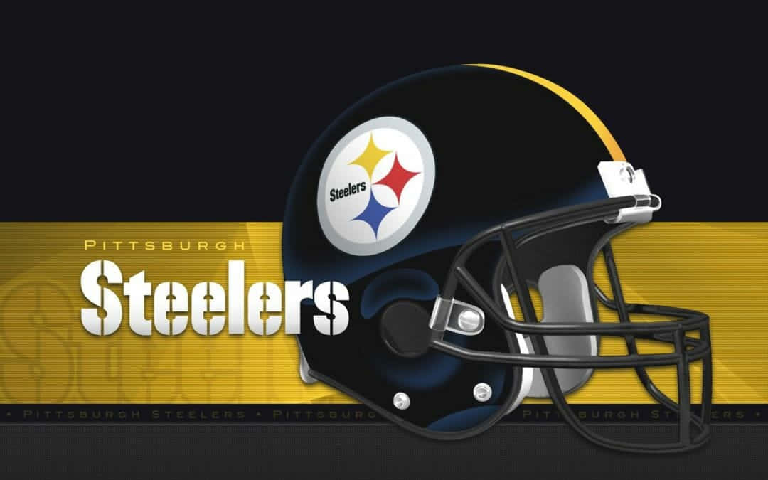 The Official Jersey Logo Of The Pittsburgh Steelers Background