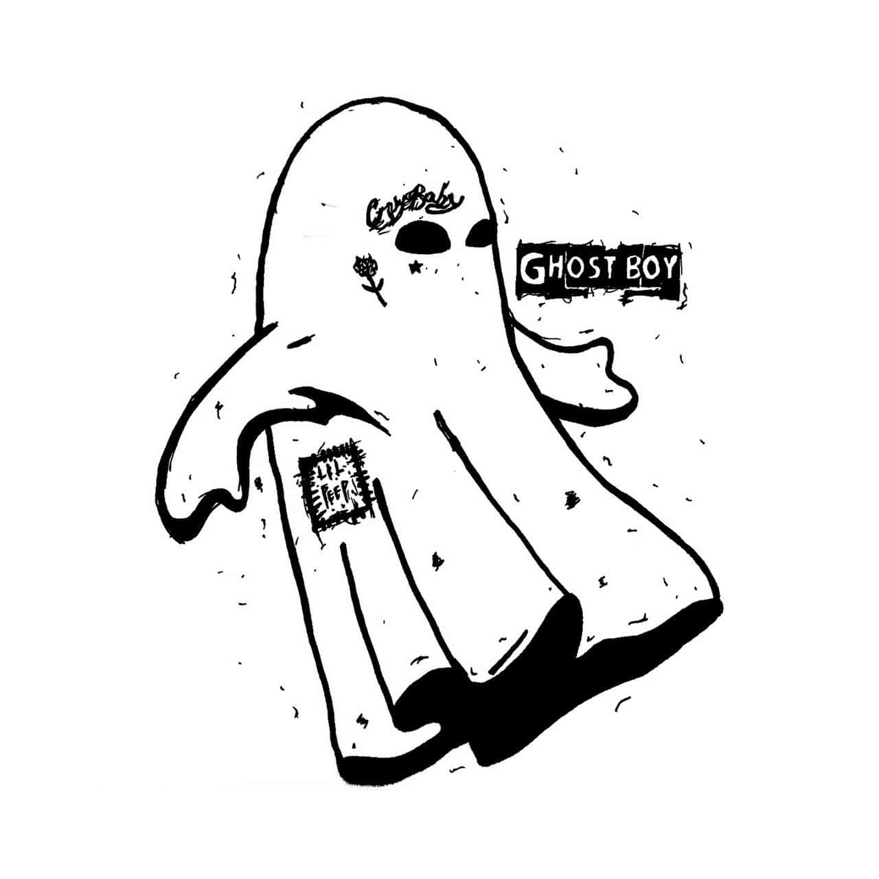 The Official Logo Of Rapper Lil Peep Background