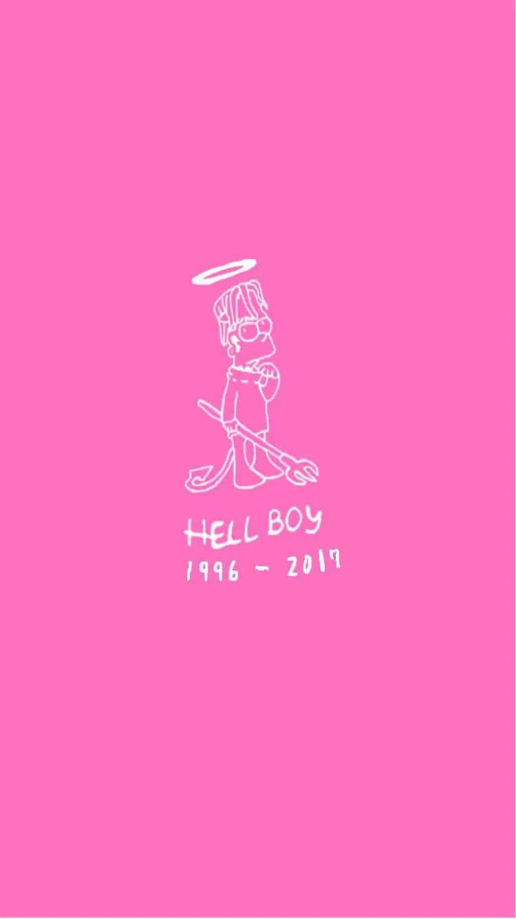 The Official Logo Of Rapper Lil Peep Background