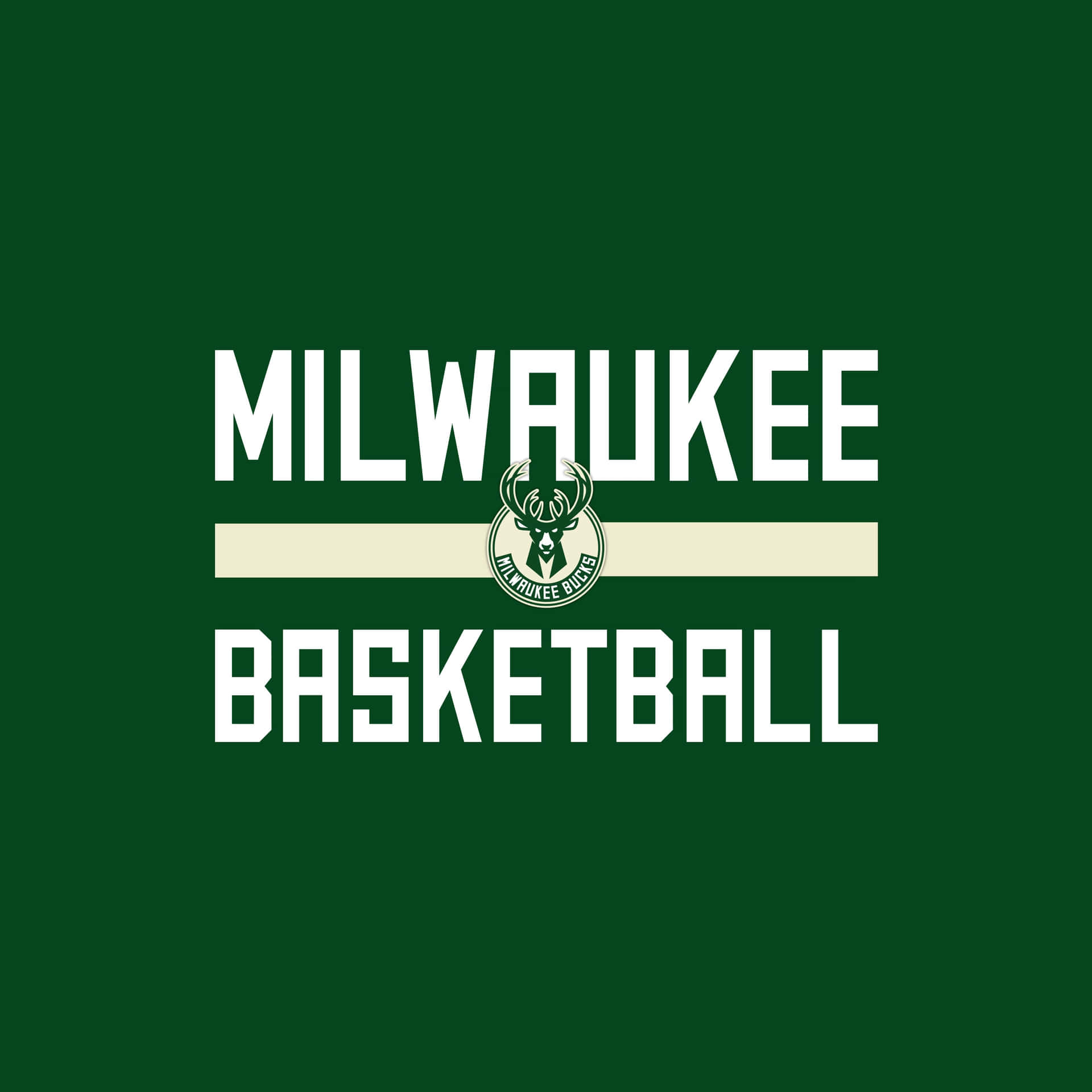 The Official Logo Of The Milwaukee Bucks. Background