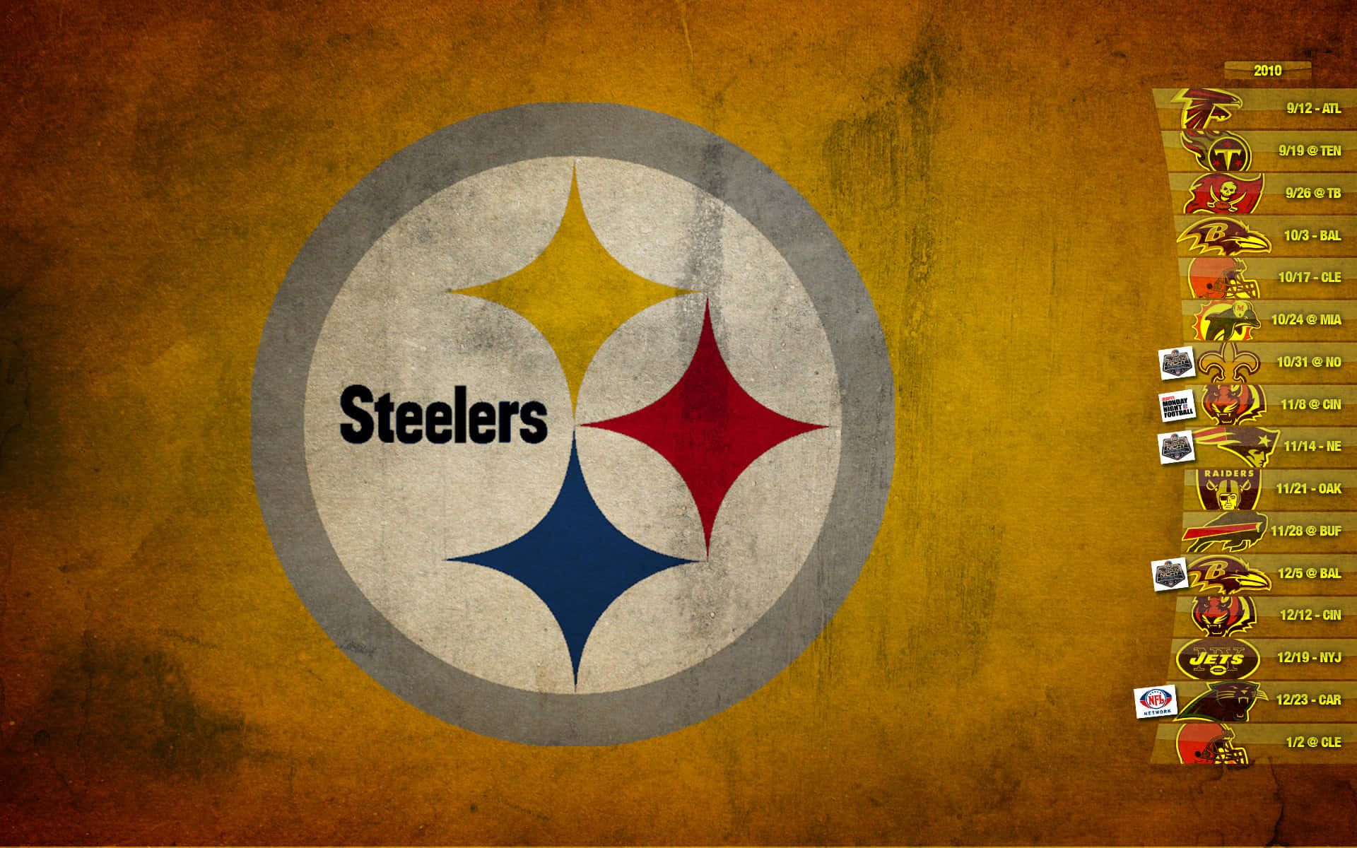 The Official Logo Of The Pittsburgh Steelers Background