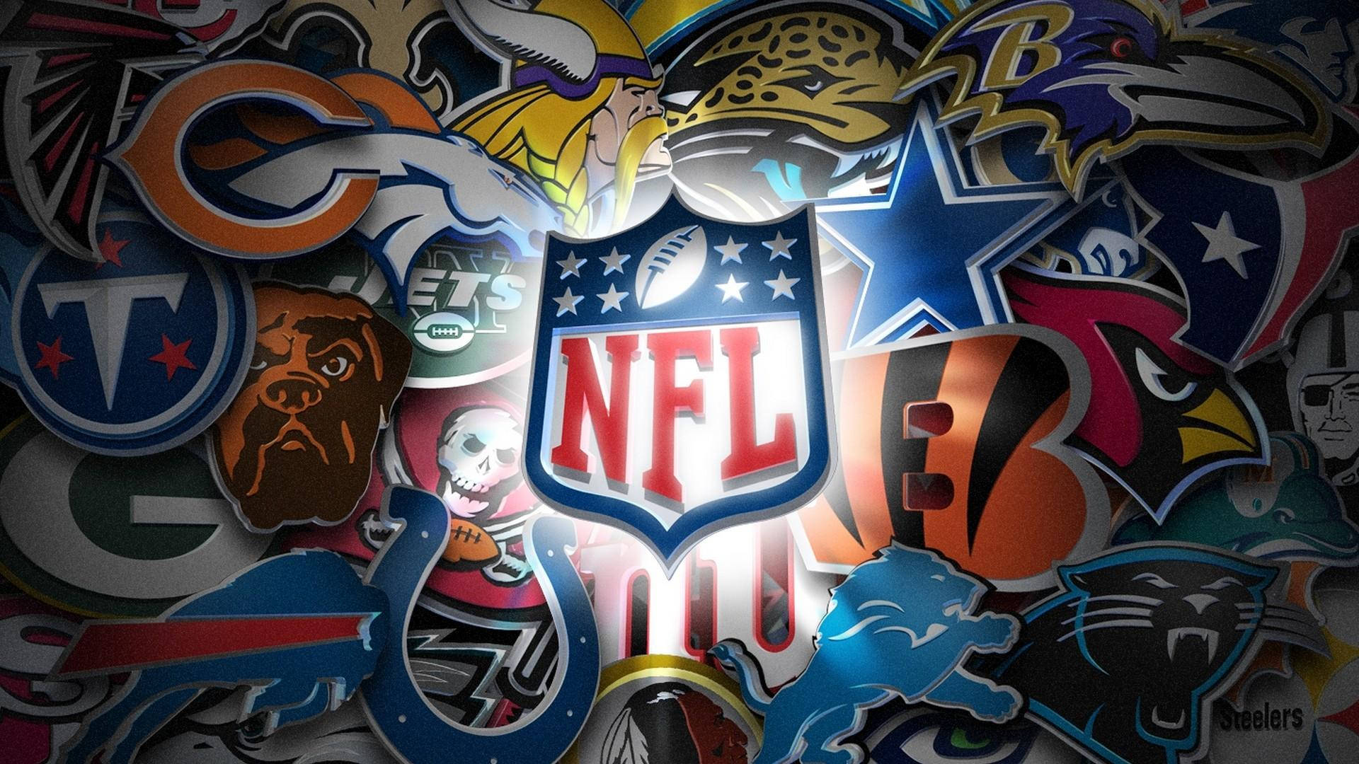 The Official Logos Of All 32 Nfl Teams Background