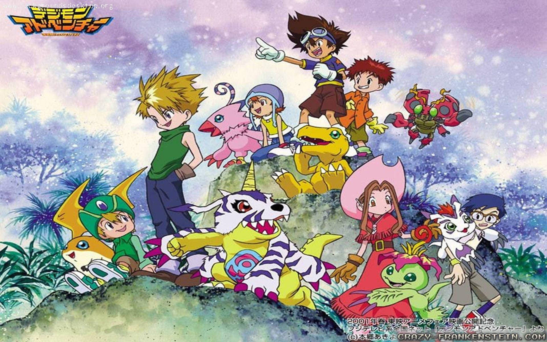 The Og Digimon And Friends Background
