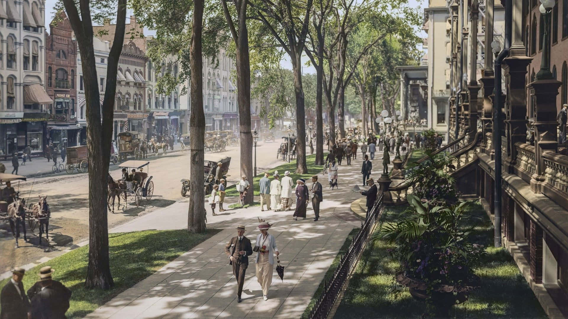 The Old Grace Of New York City Background