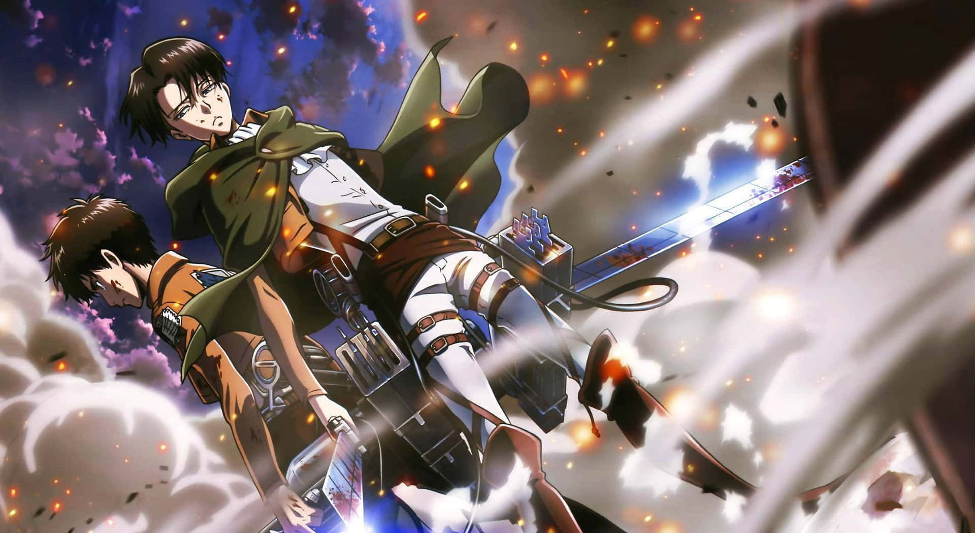 The One And Only Captain Levi From Attack On Titan Background