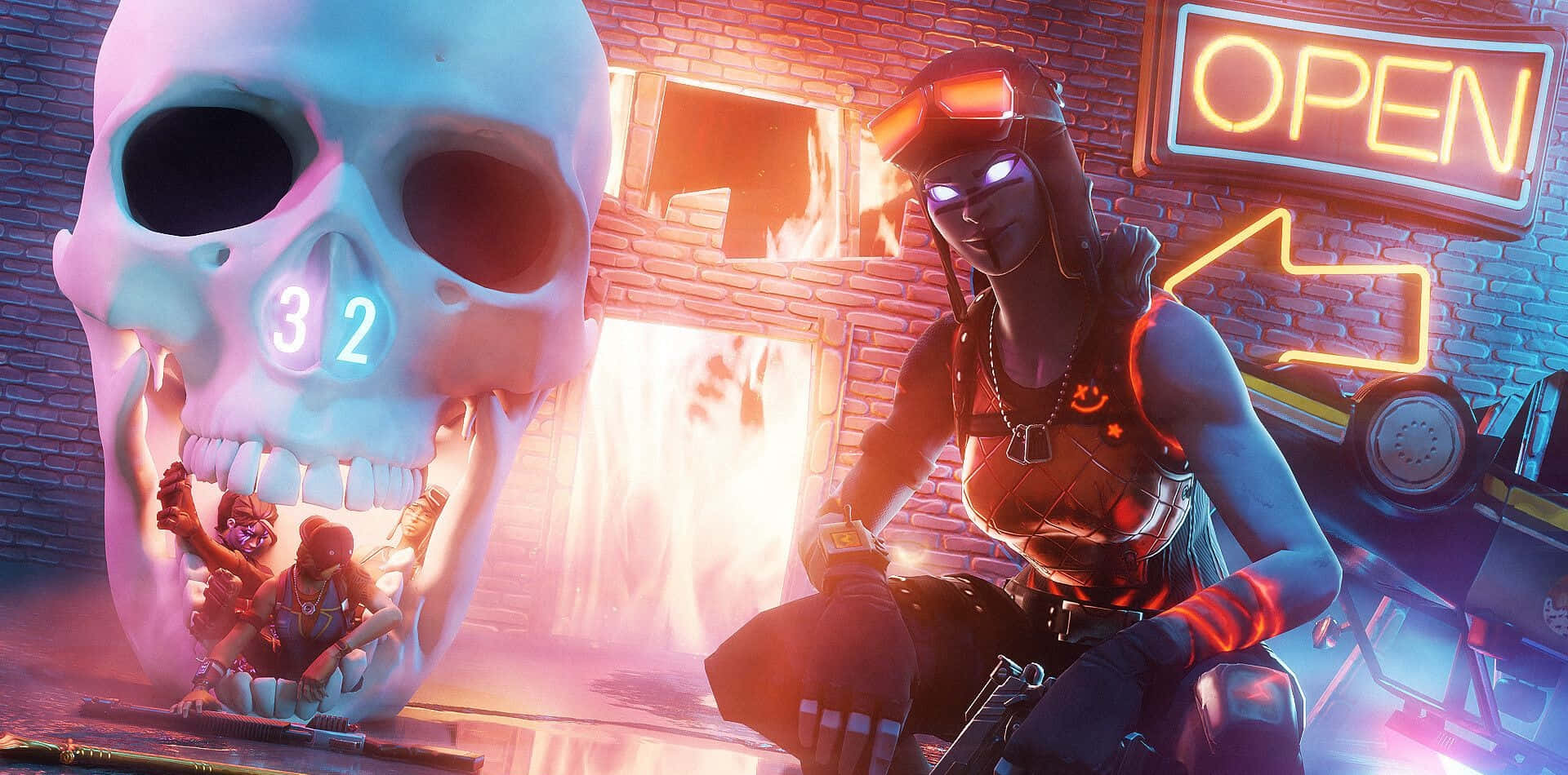 The Only Way To Win Fortnite Is Through Strategy And Blaze. Background