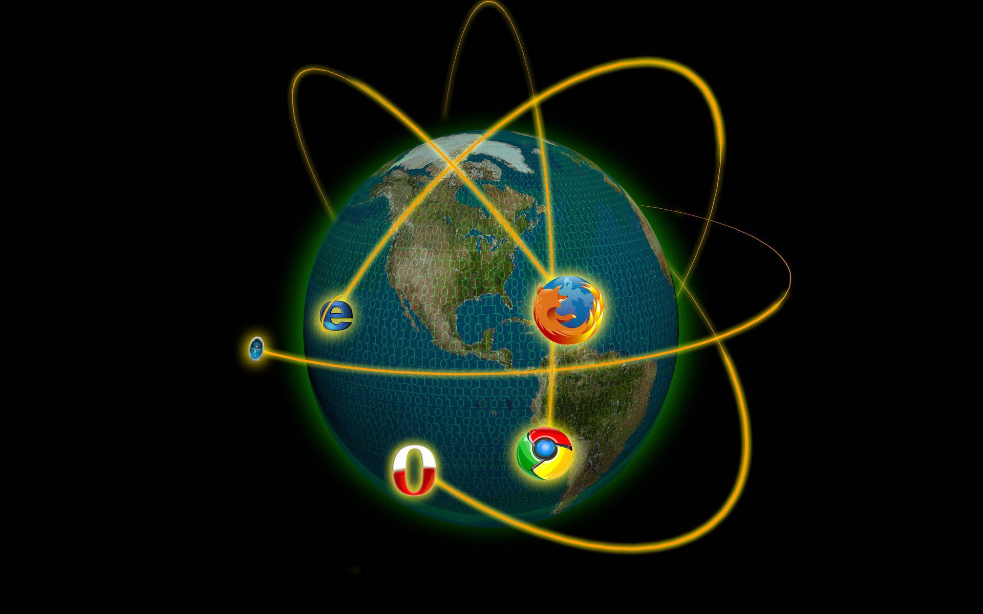 The Orbiting Browsers Background