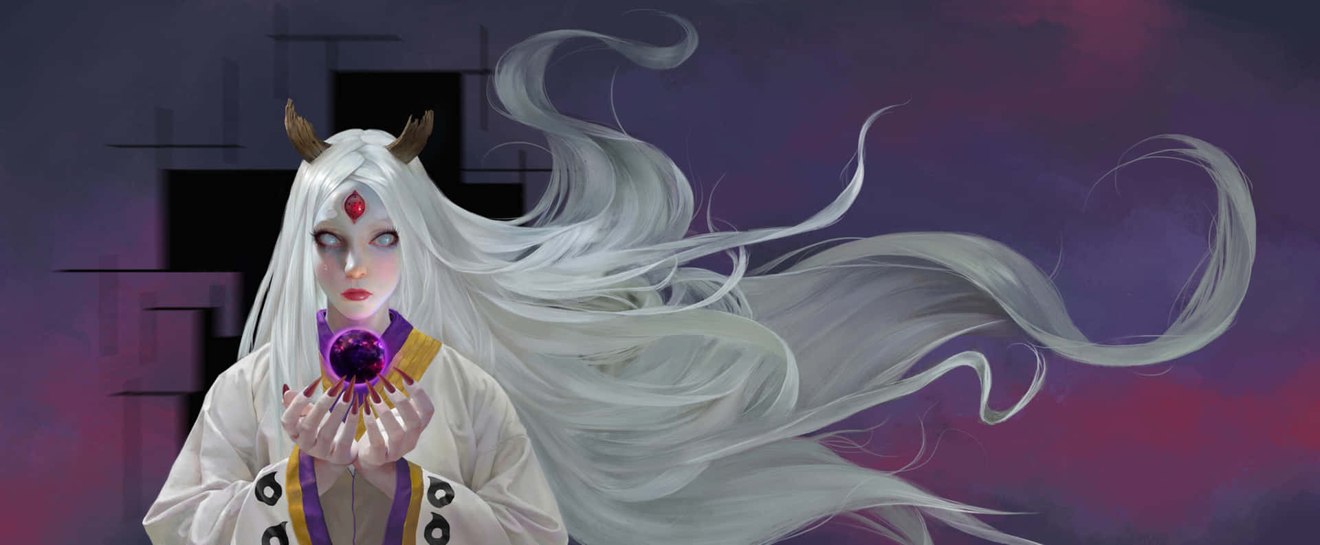 The Origin Of All Chakra, Kaguya Otsutsuki, In Her Divine Form Background