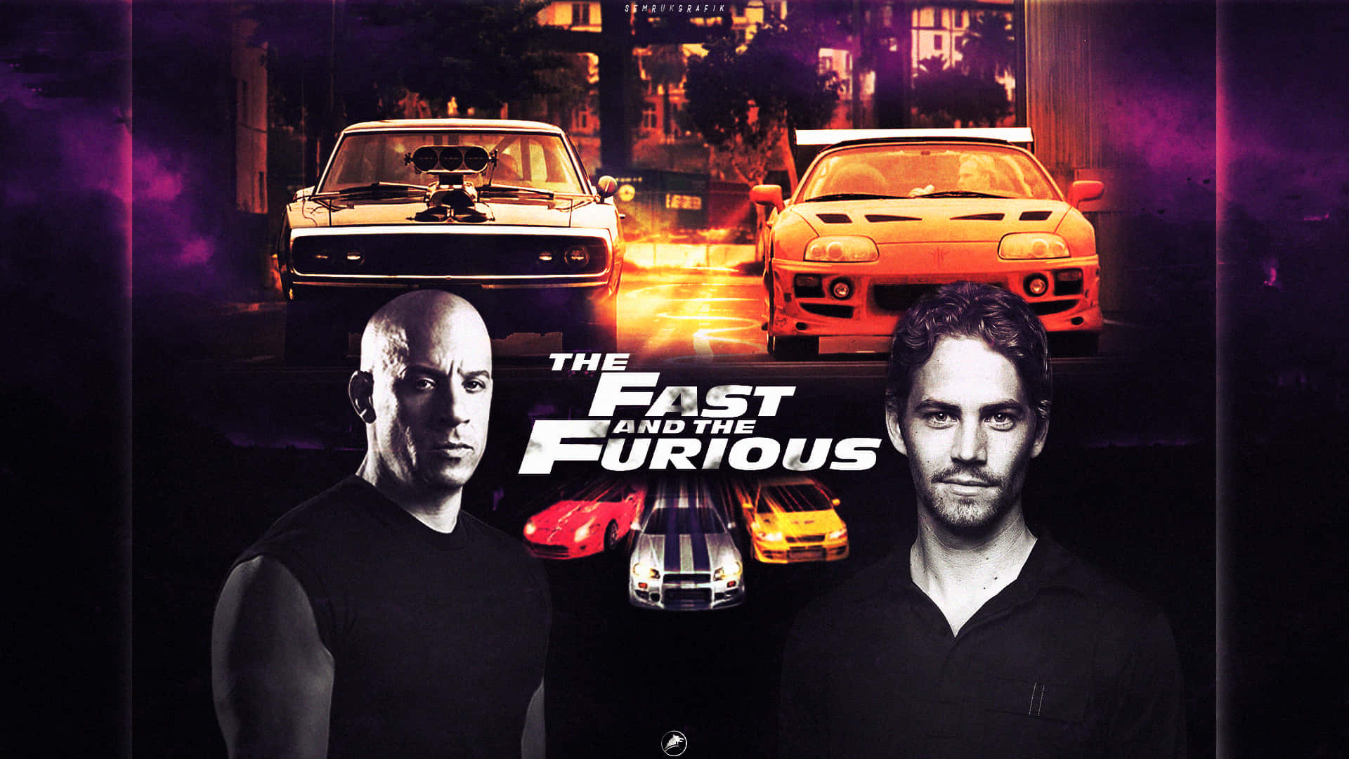 The Original Cast Of Fast & Furious Background