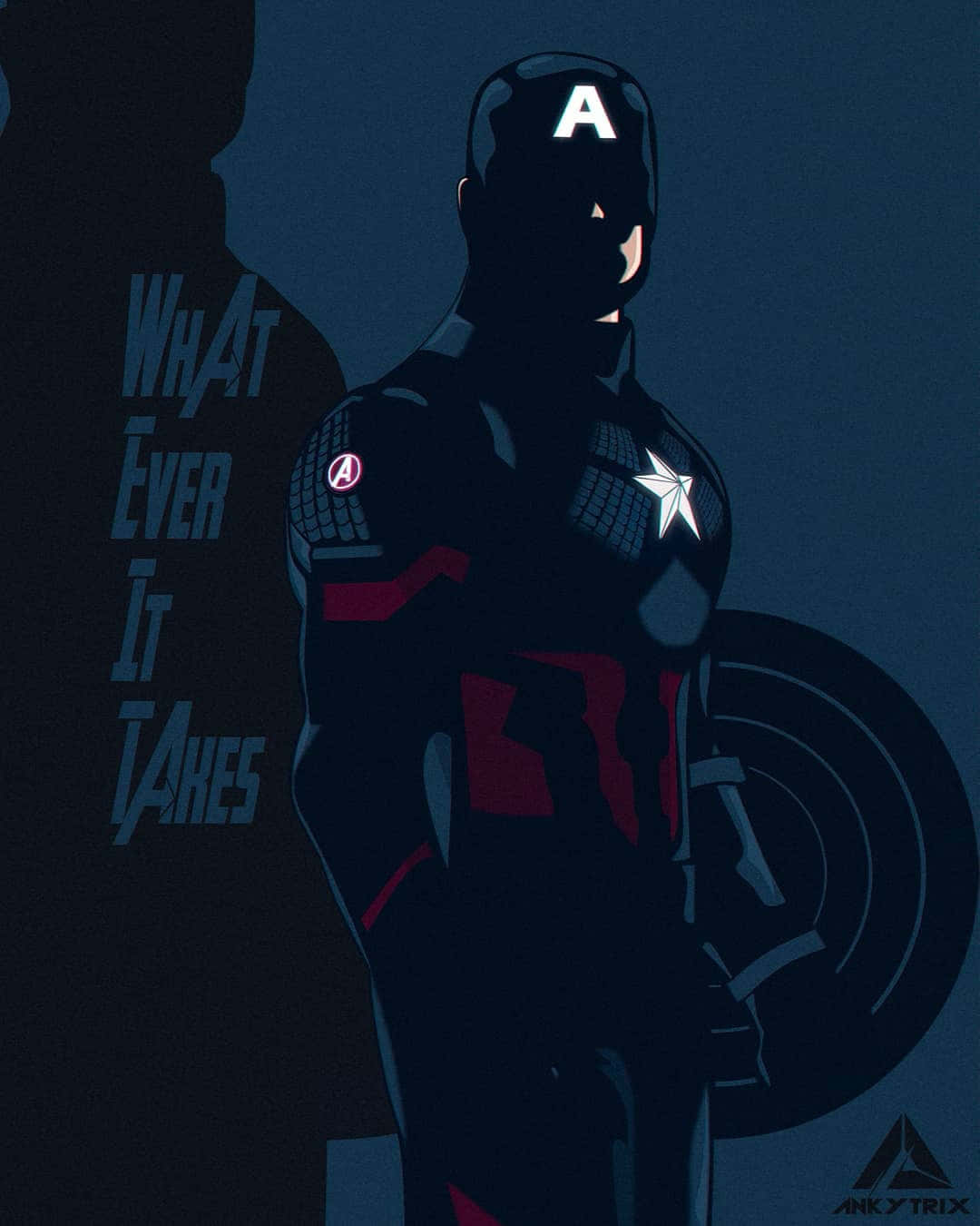 The Original Super Soldier - Retro Captain America Background