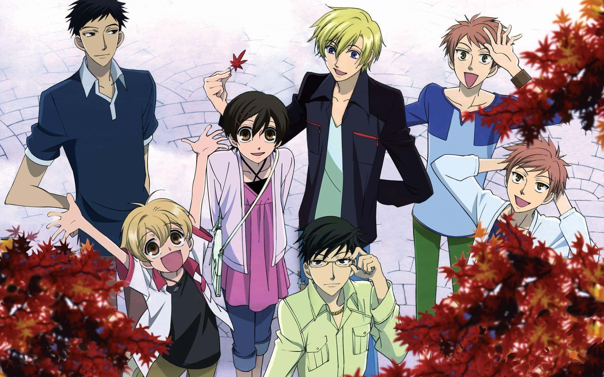 The Ouran High School Host Club Group Photo Background