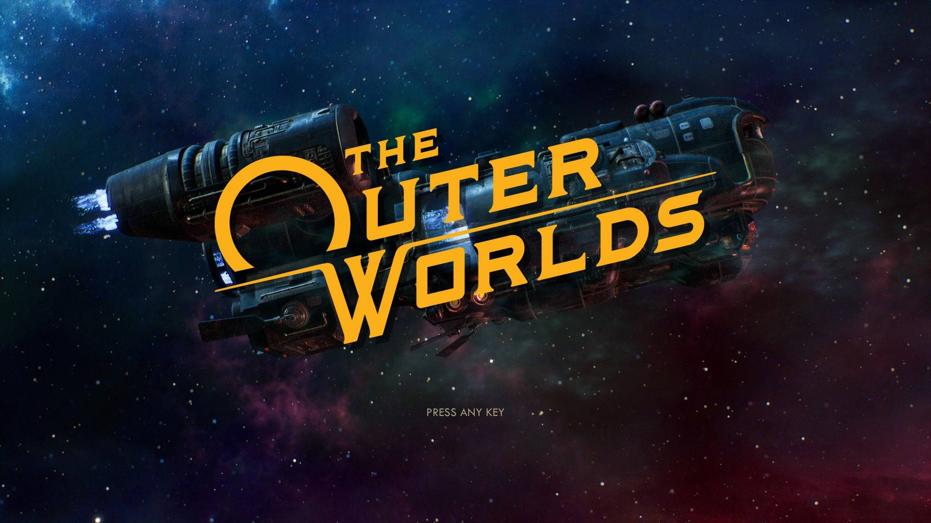 The Outer Worlds Spaceship Art Background