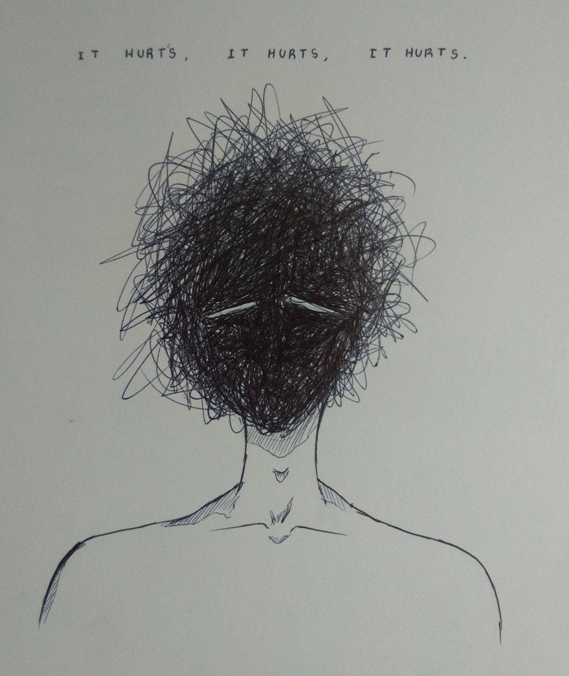 The Pain Of Anxiety Illustrated Background