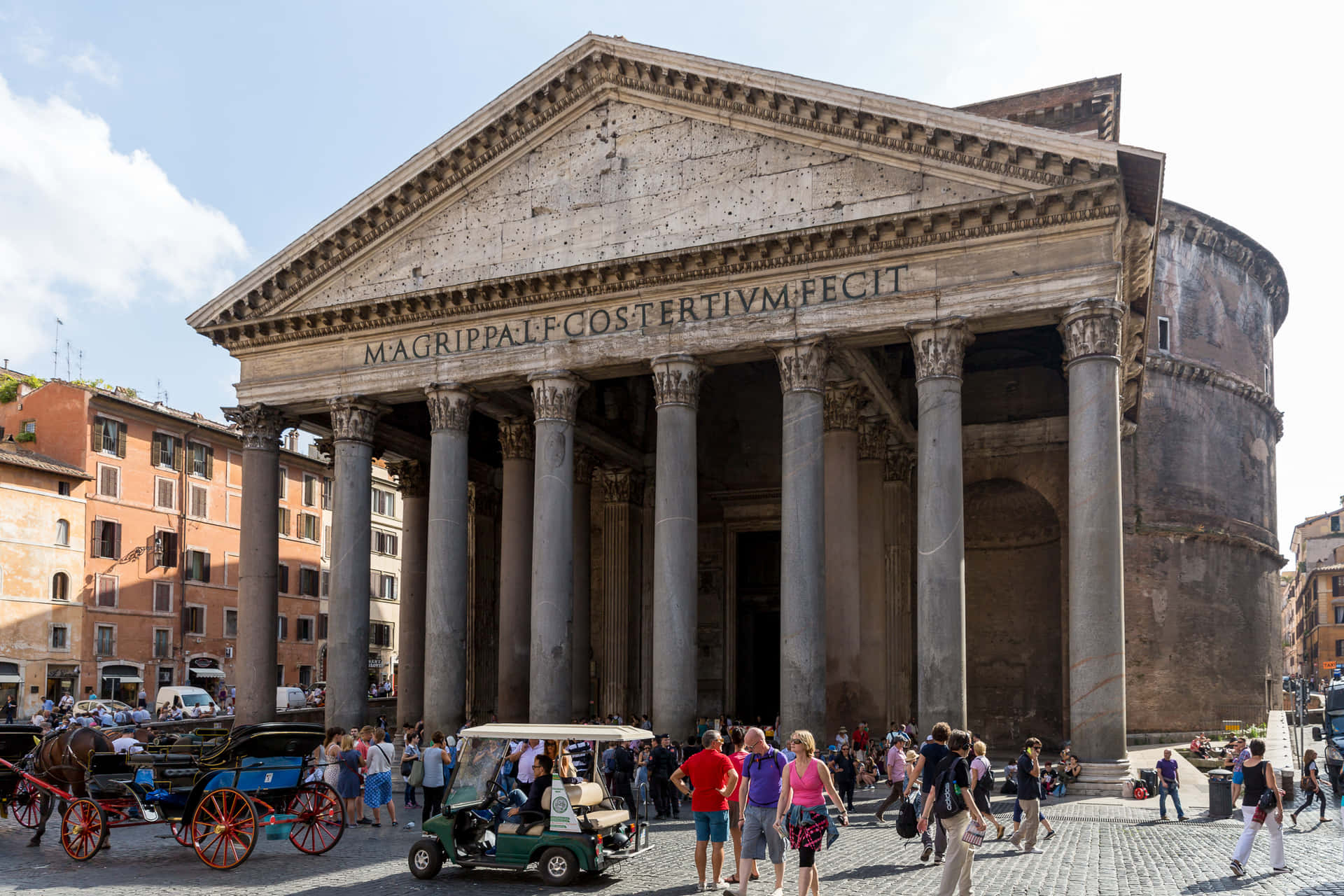 The Pantheon In Rome Background