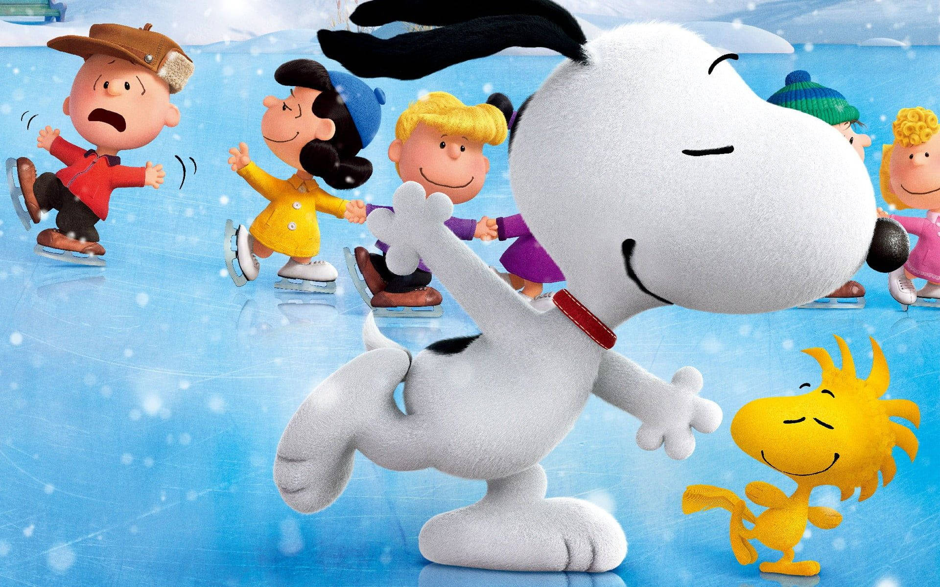 The Peanuts Movie Characters Ice Skating