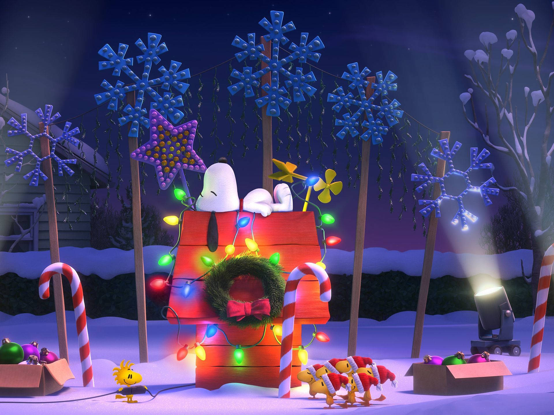 The Peanuts Movie Christmas Wallpaper Background